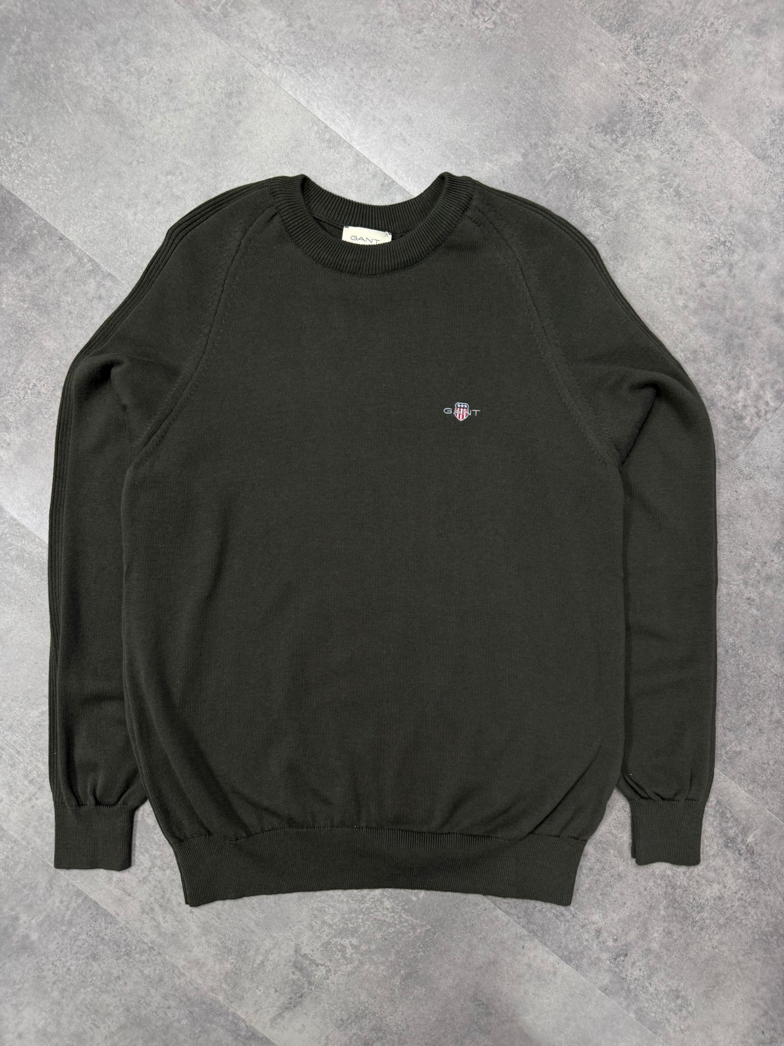 Yeni Sezon Basic Mini Logo Özel Örgü Triko - HAKİ