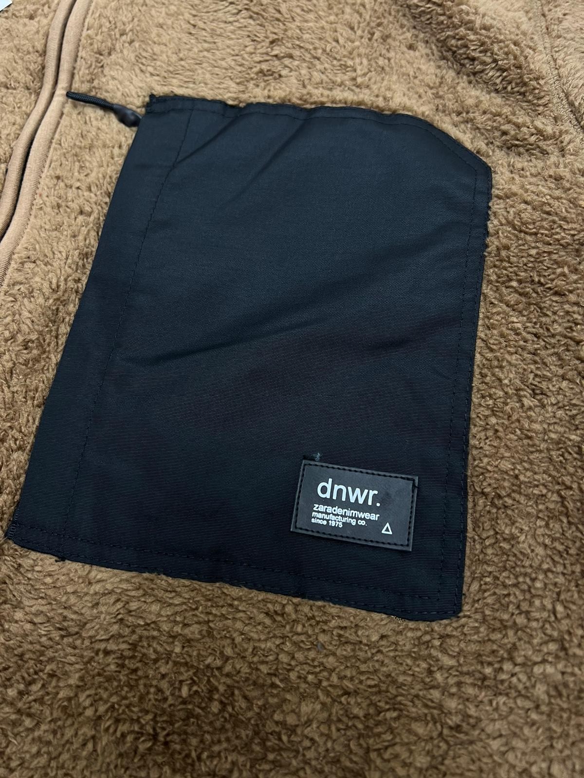 Denim Wear Tam Fermuarlı  Brown Peluş Ceket 