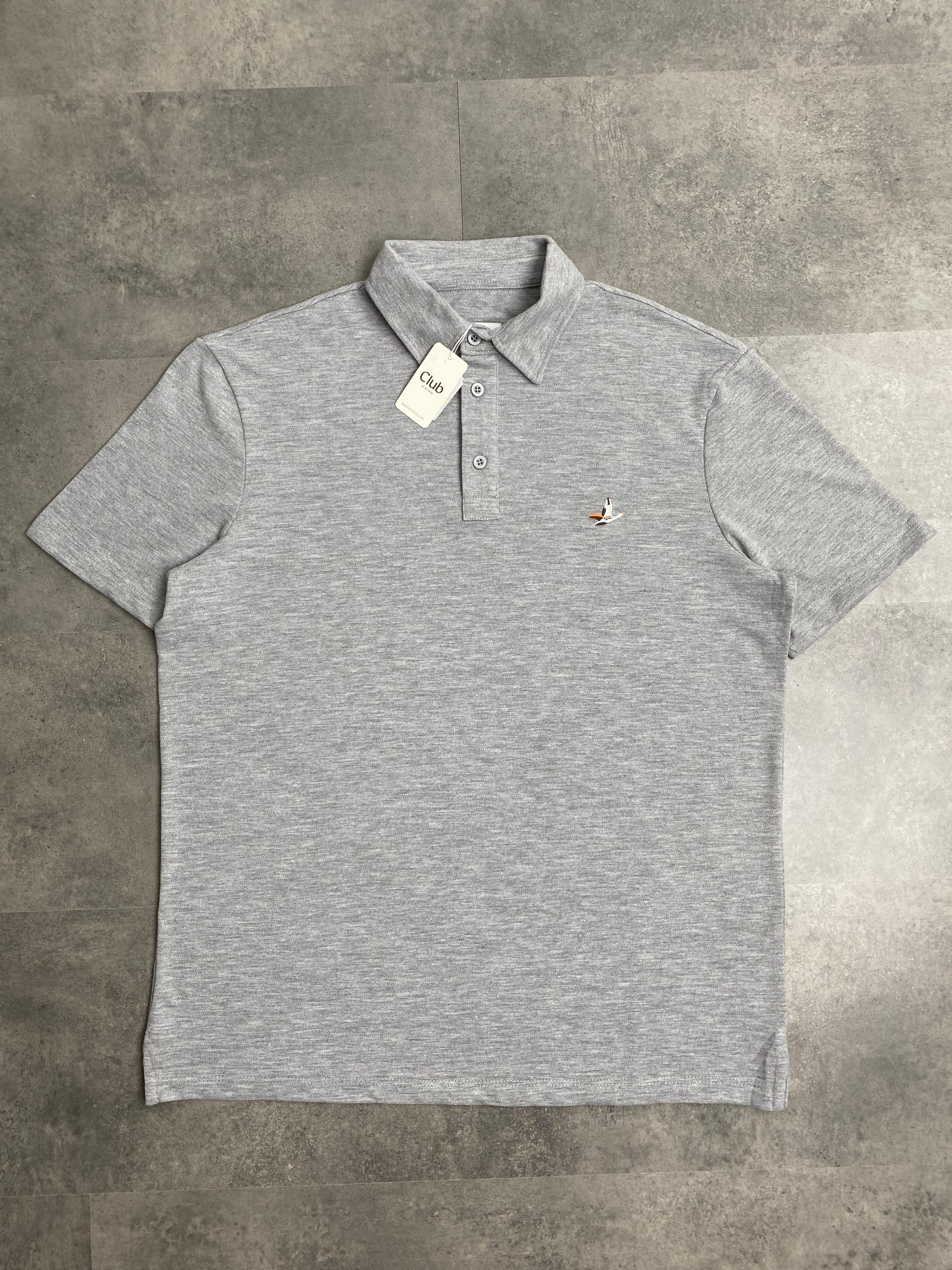 Yeni Sezon Classic Mini Logo Colourful Polo Yaka - GRİ