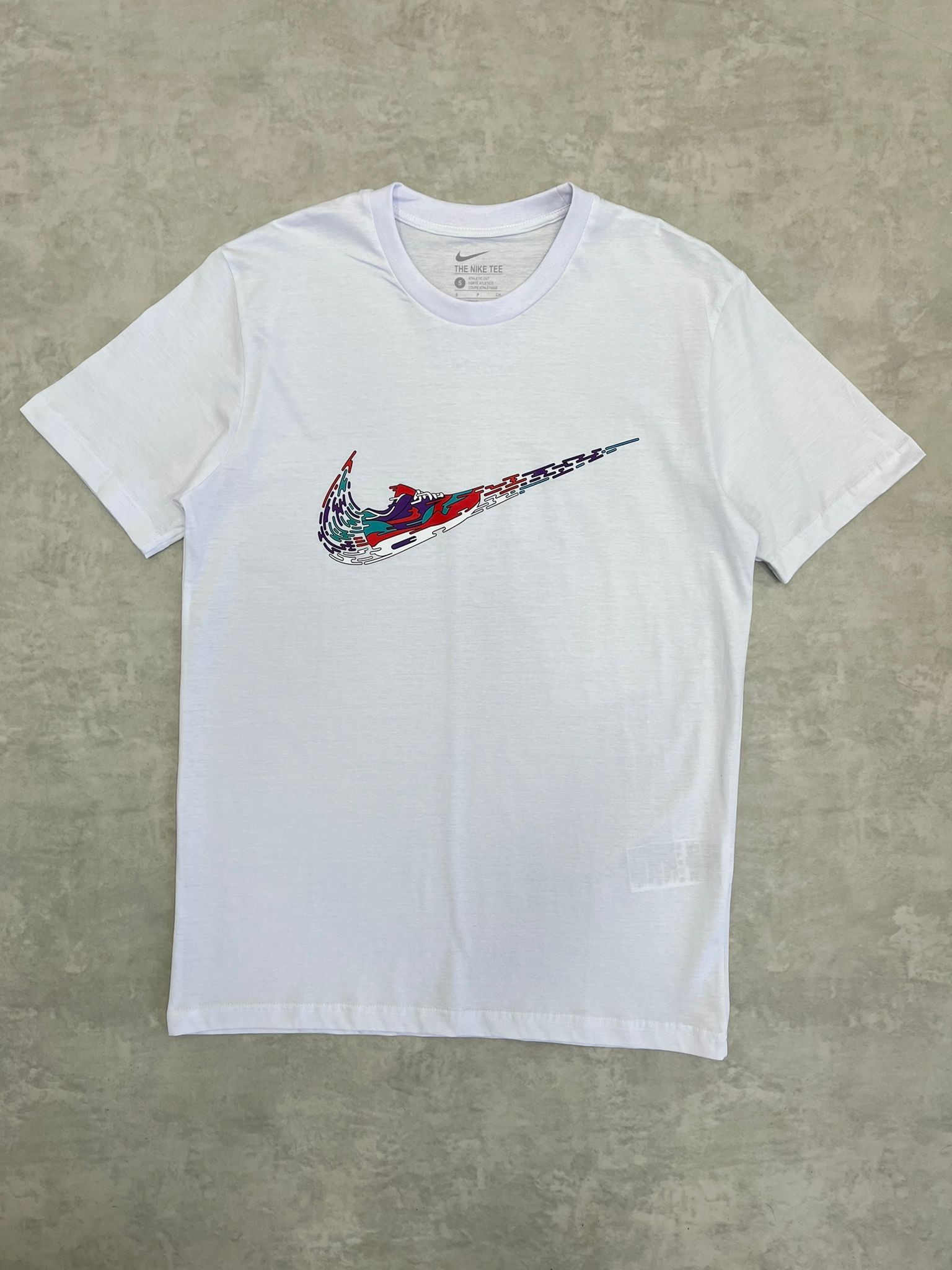 Air Jordan Shoes Mid Icon Print White T-shirt