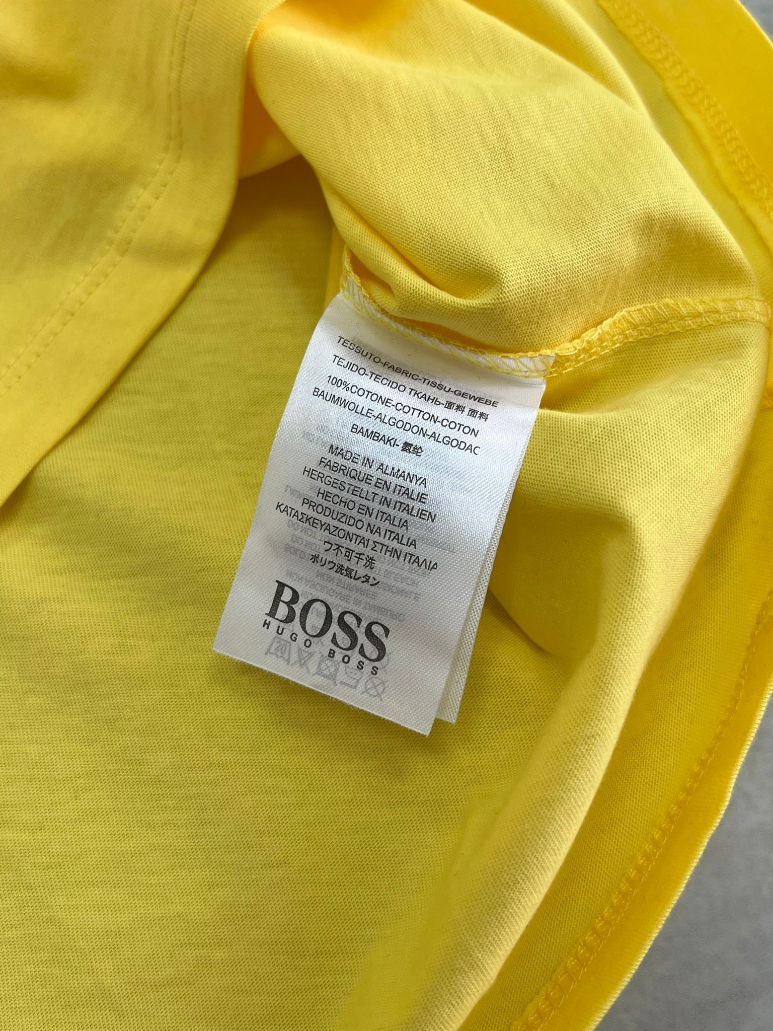 Sarı  Basic Mini Logo Classic  T-shirt