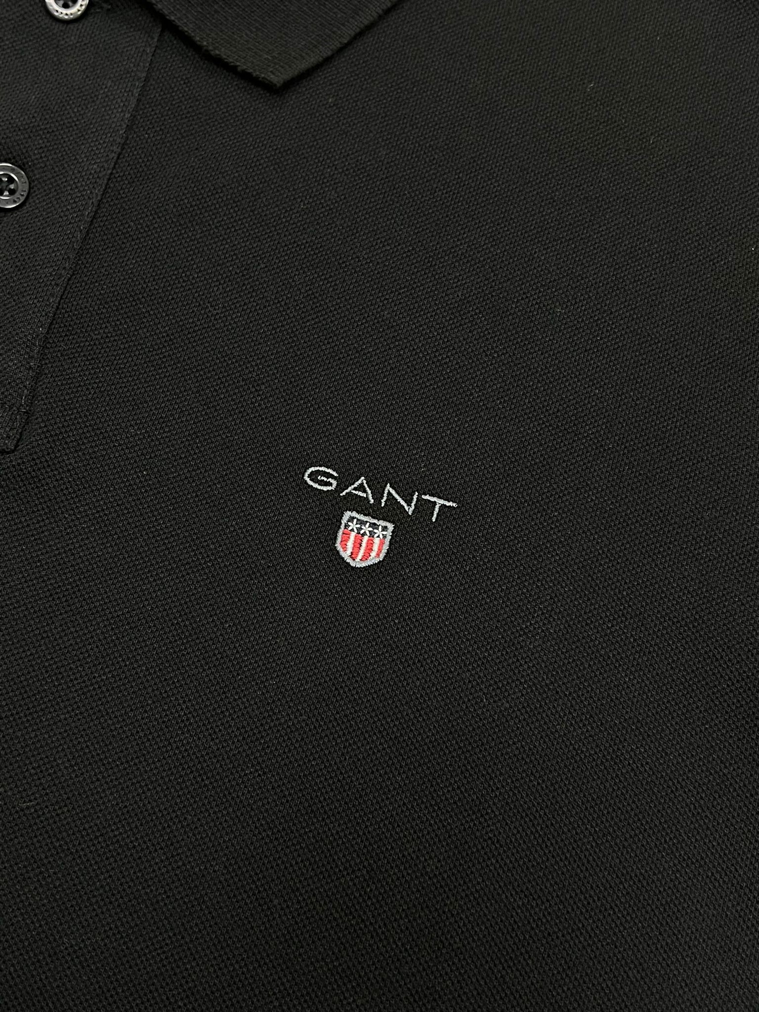 Classic Ceest Logo Basic Siyah Polo Yaka T-shirt