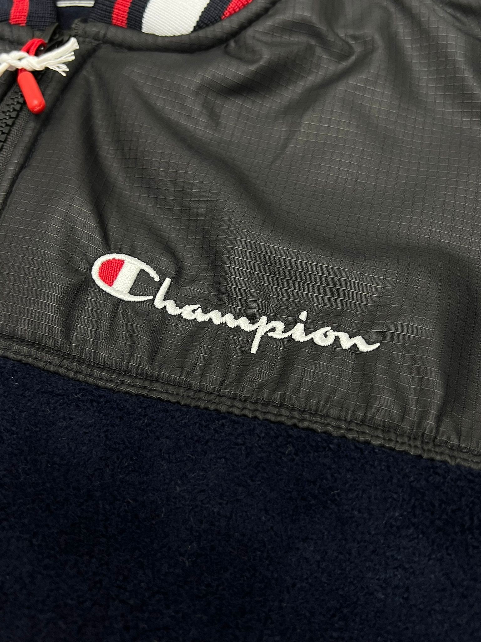 Yeni Sezon Tam Fermuarlı College Navy Blue Polar Ceket
