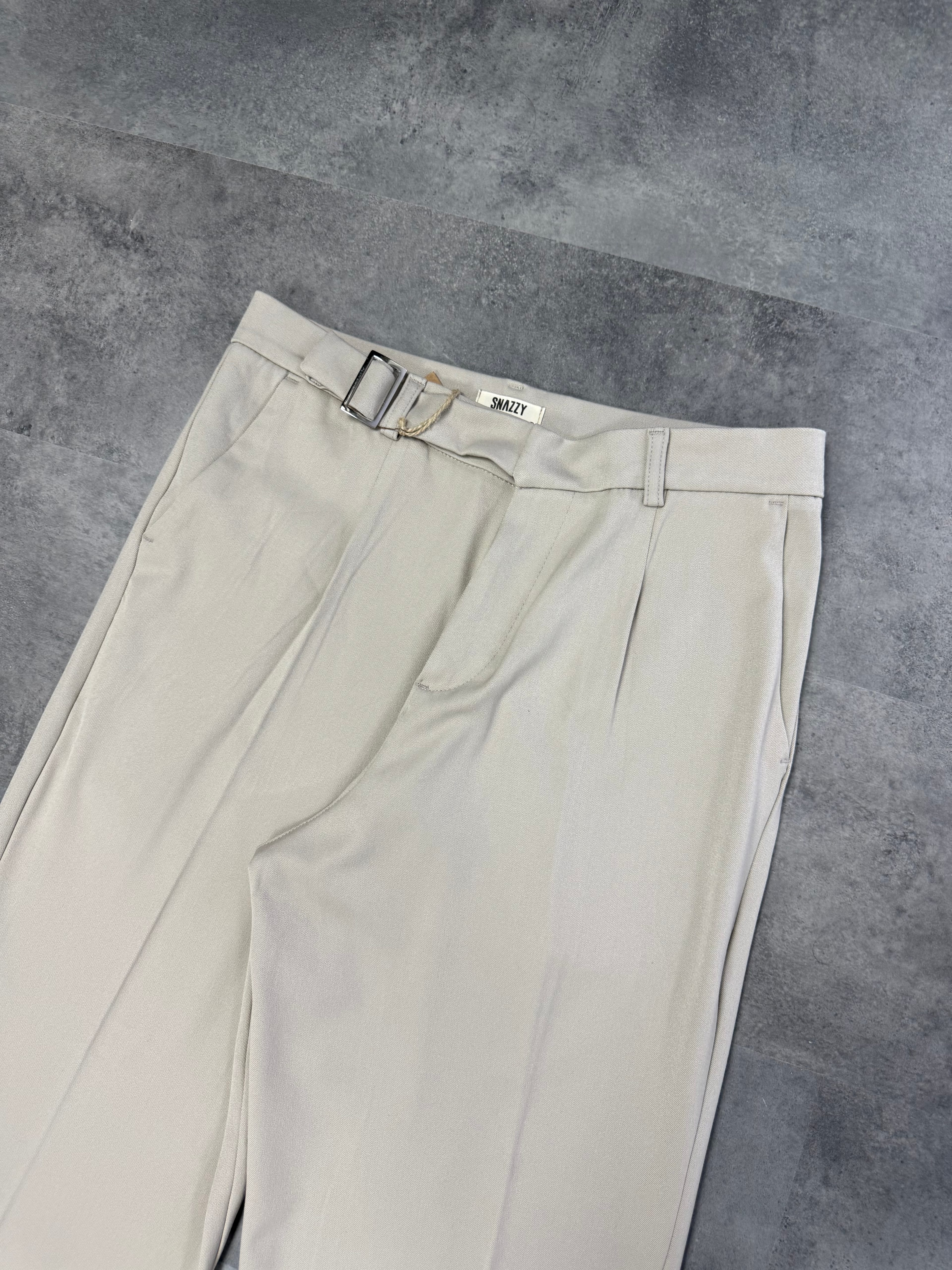 Yeni Sezon Kemerli Relax Baggy Kumaş Pantalon