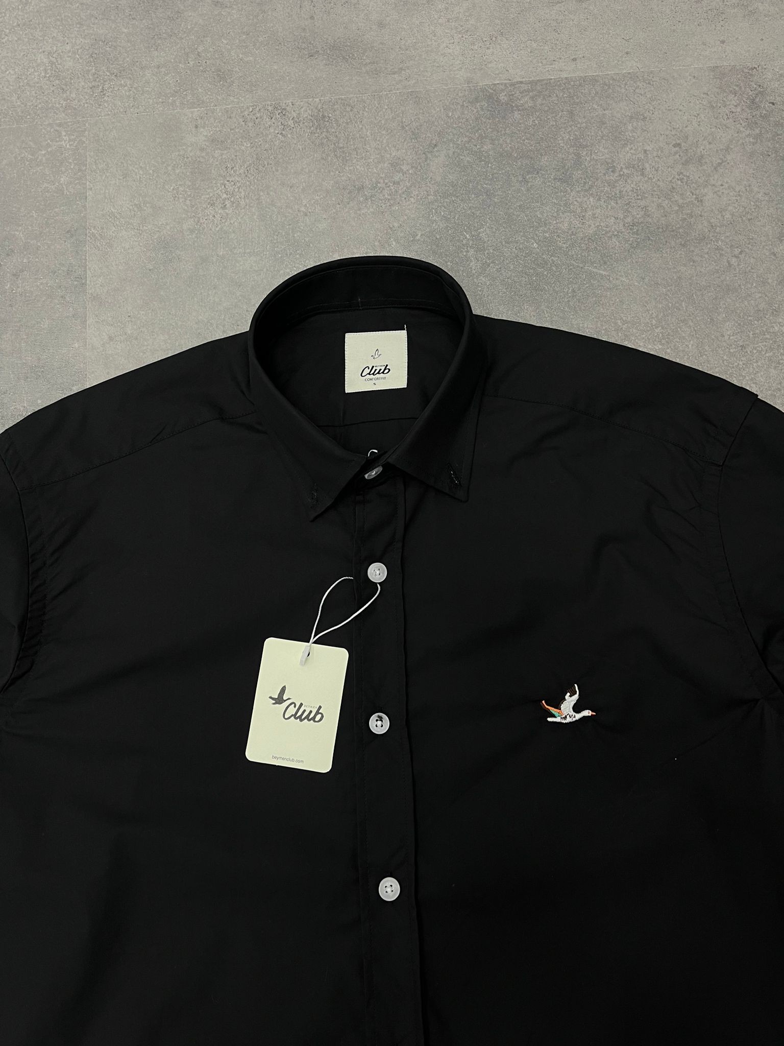 Yeni Sezon Oxford Kareli Desenli Black Gömlek