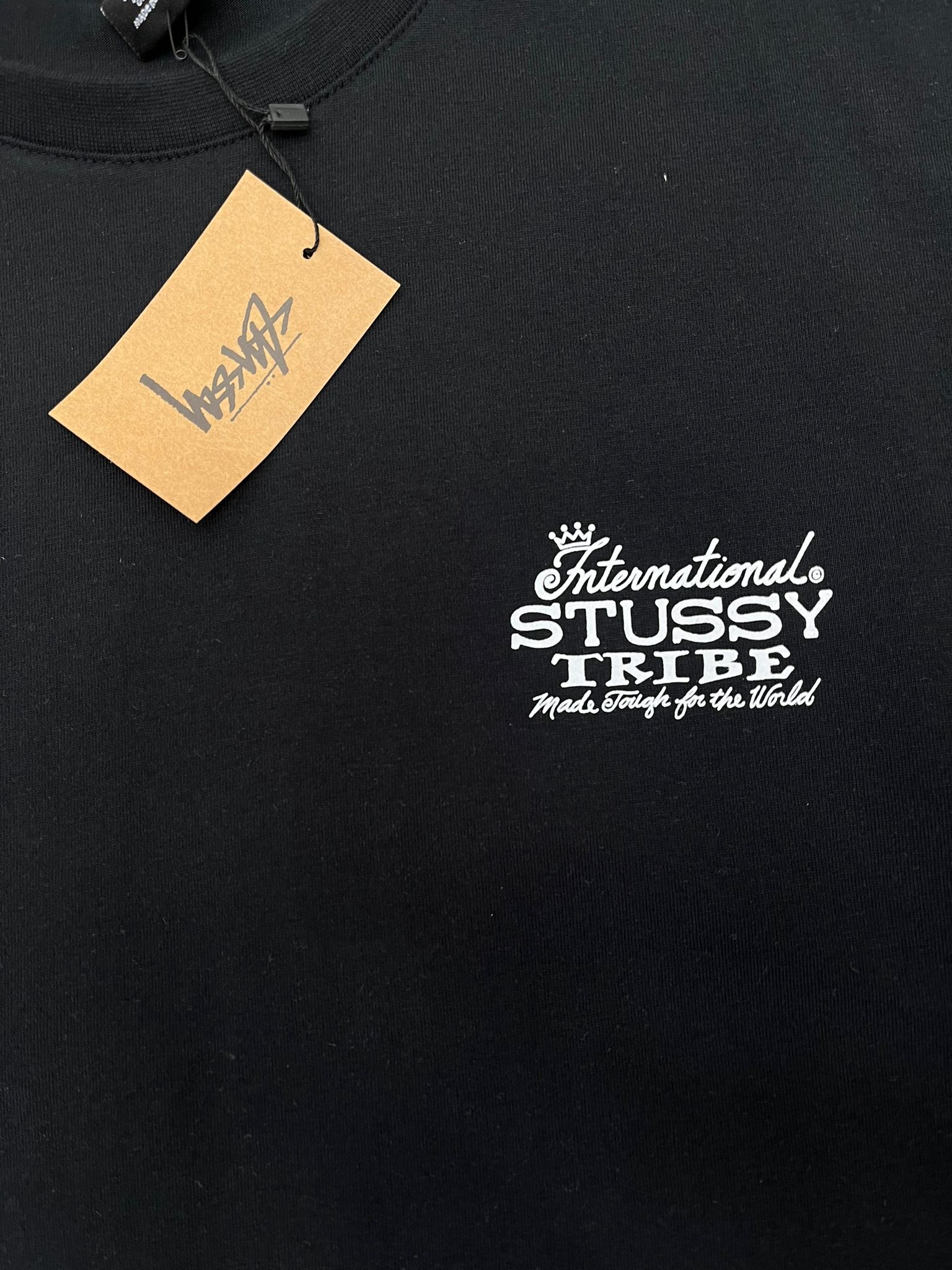 Yeni Sezon Stussy Back To Print Trıbe Black  Relax Fit T-shirt
