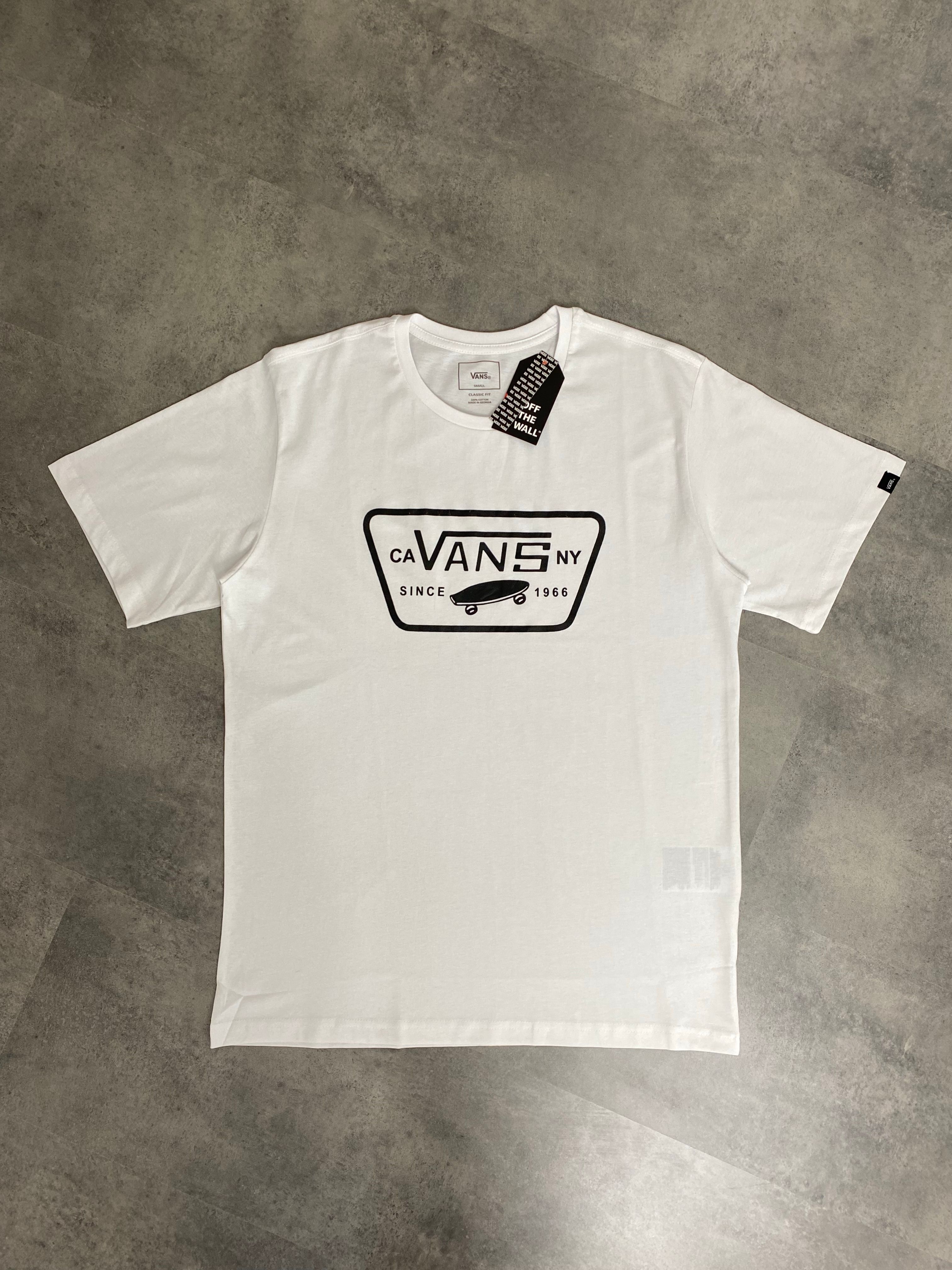 Yeni Sezon Skateboard Logo Print T-shirt - BEYAZ