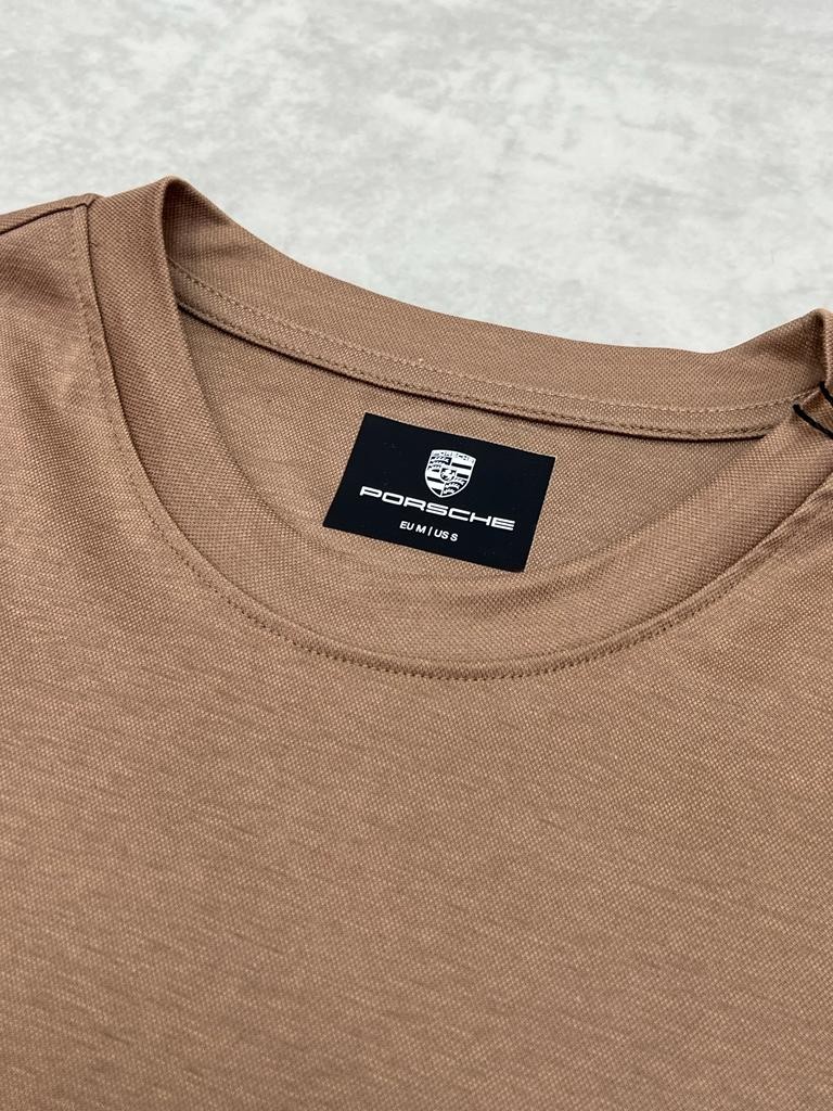 Porche x Bss Logo Clima Cool Experience (Nefes Alan) Cream T-shirt