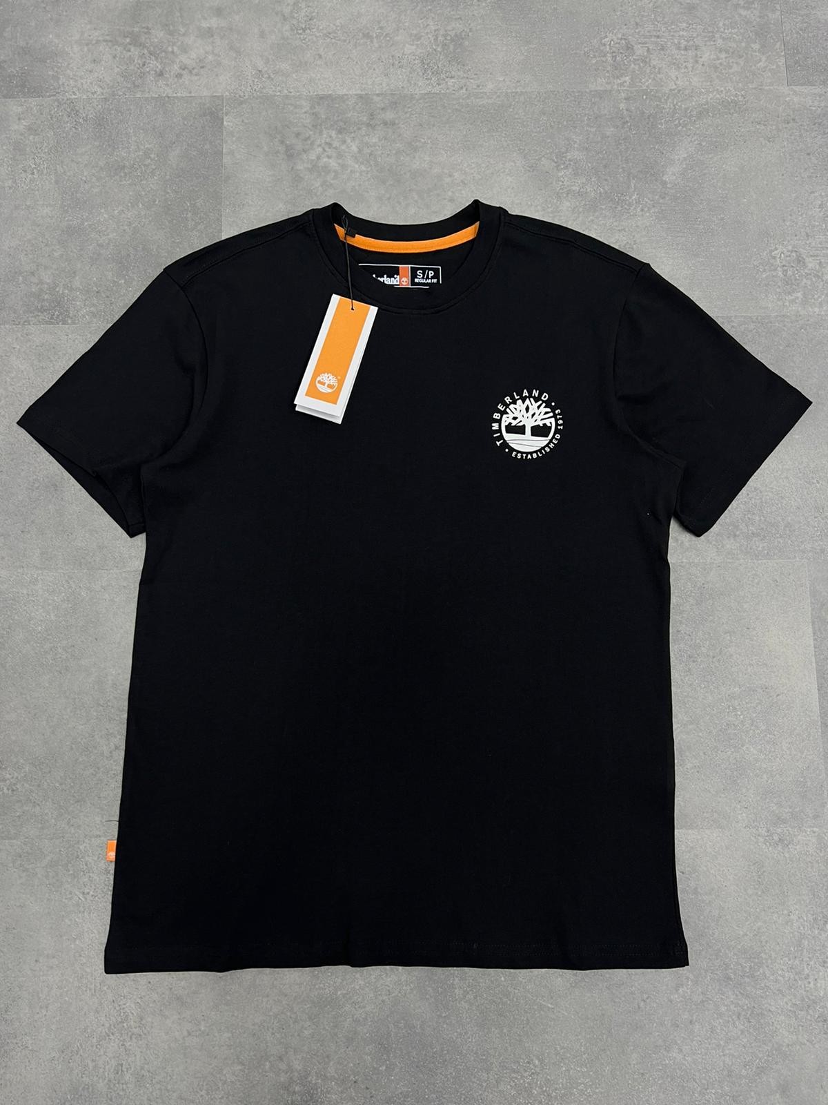 Yeni Sezon Classic Logo Estab 1973 Black T-shirt