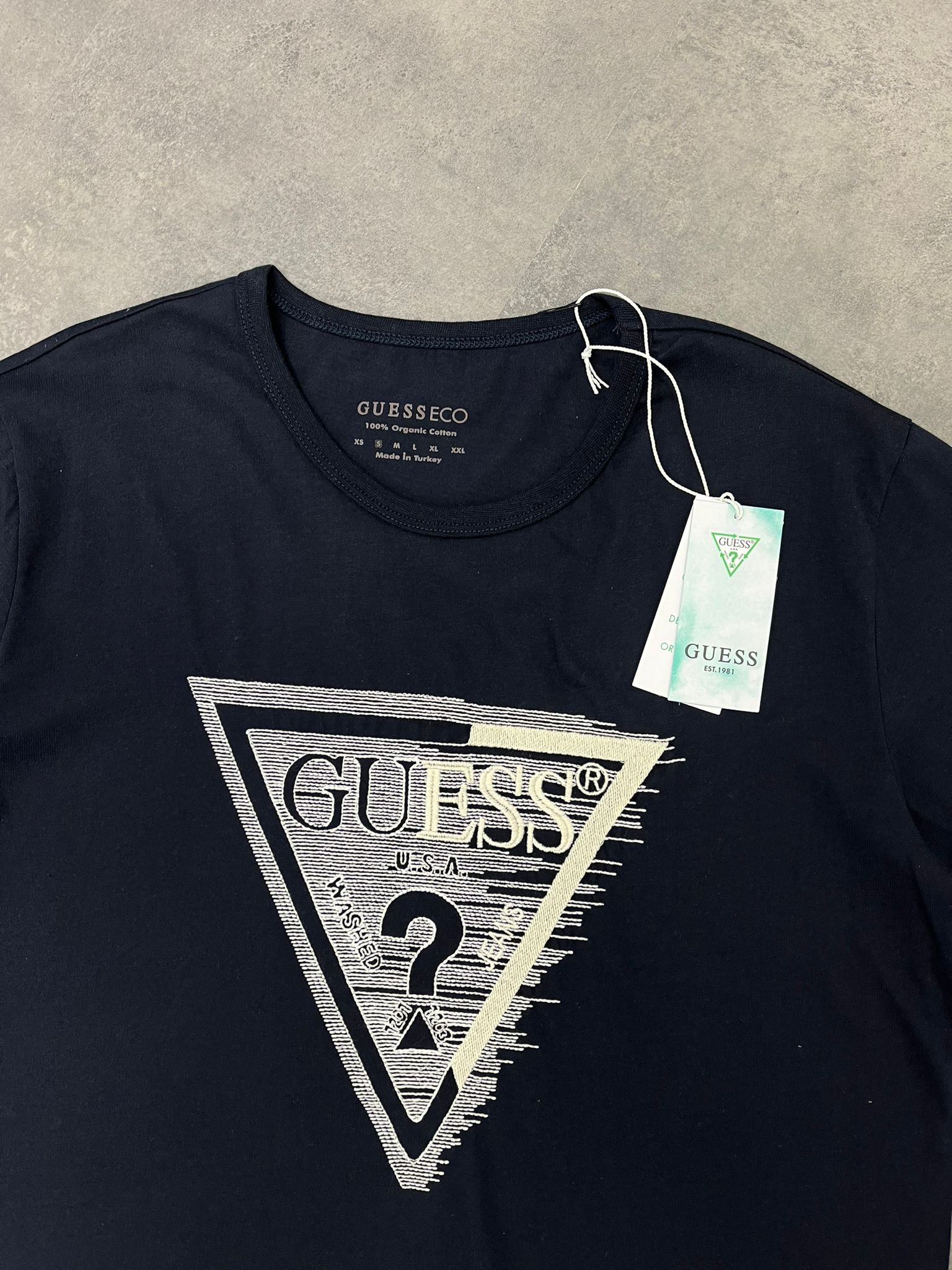 Yeni Sezon Usa Washed Jeans  Navy Blue T-shirt