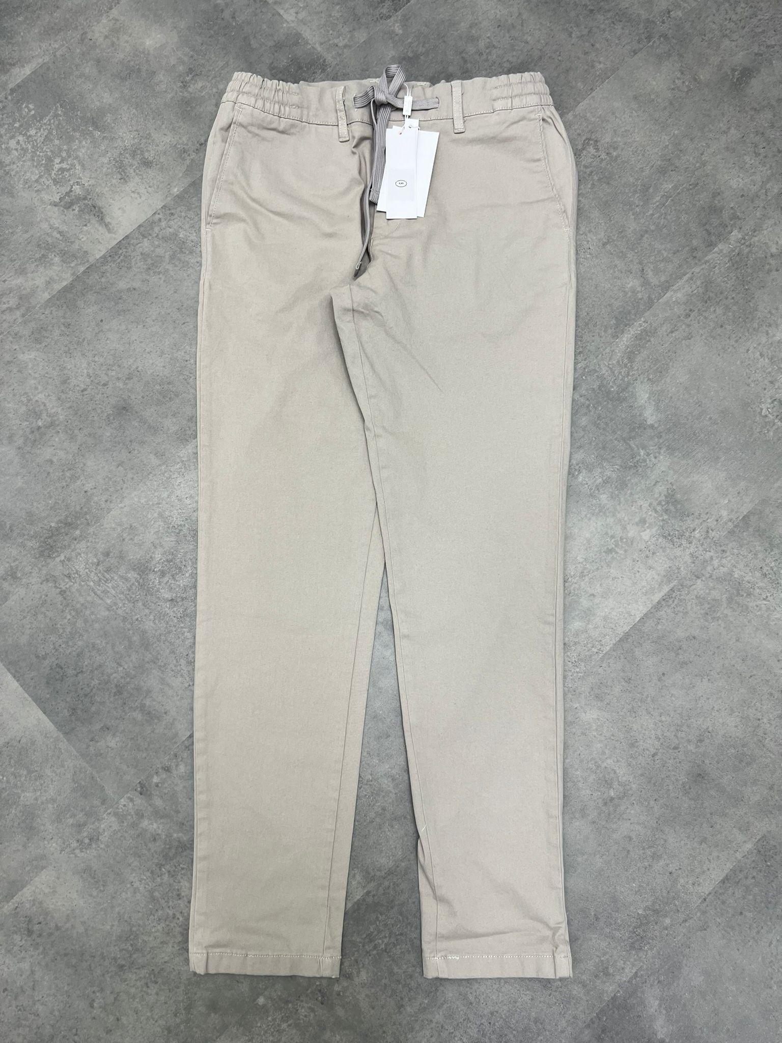 Yeni Sezon Organik Pamuk Gabardin Pantalon - KREM