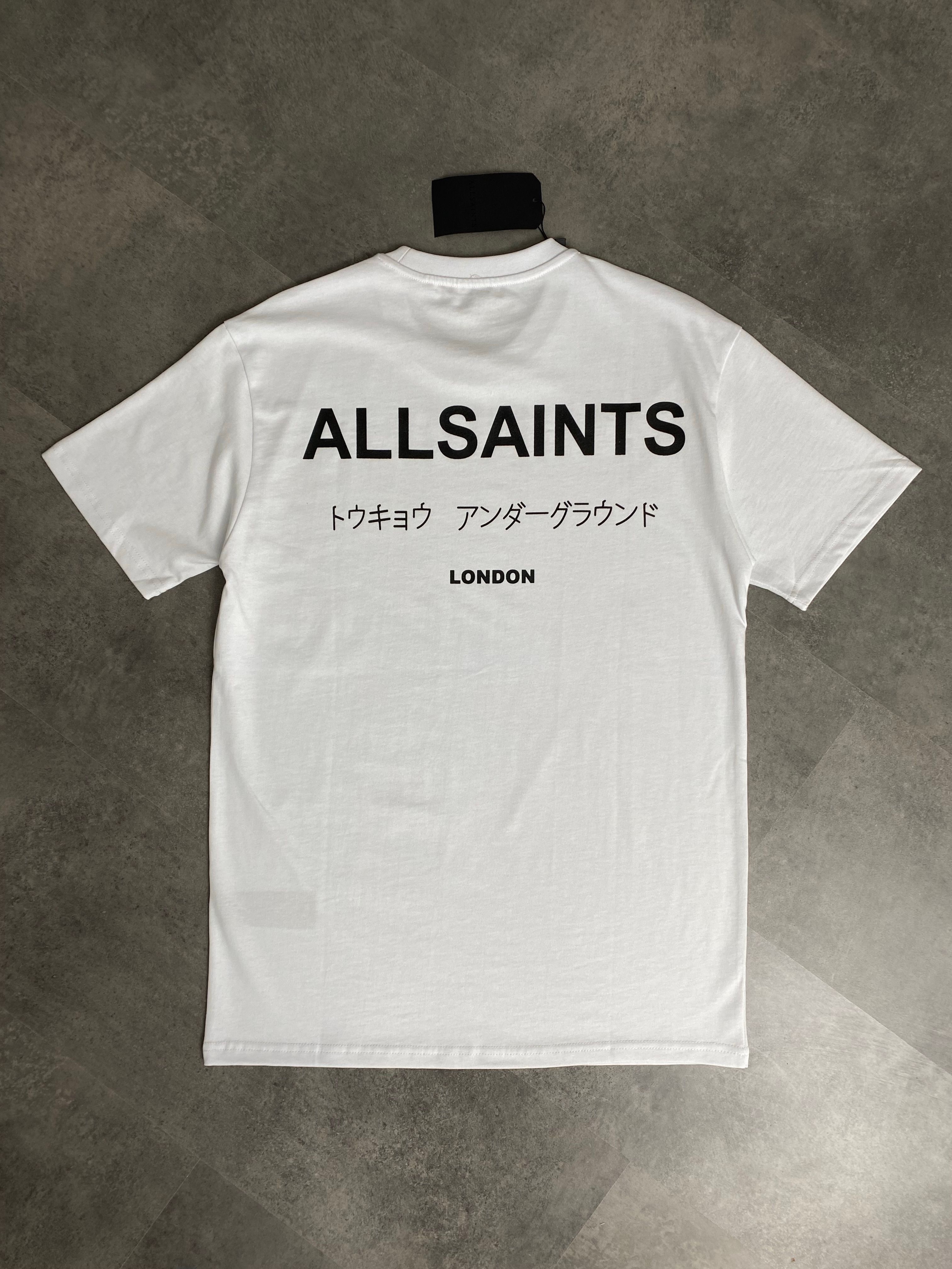 Yeni Sezon London Back to Print Kalın Pamuk T-shirt - BEYAZ