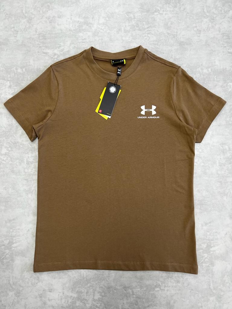 Basic Mini Logo Brown T-shirt