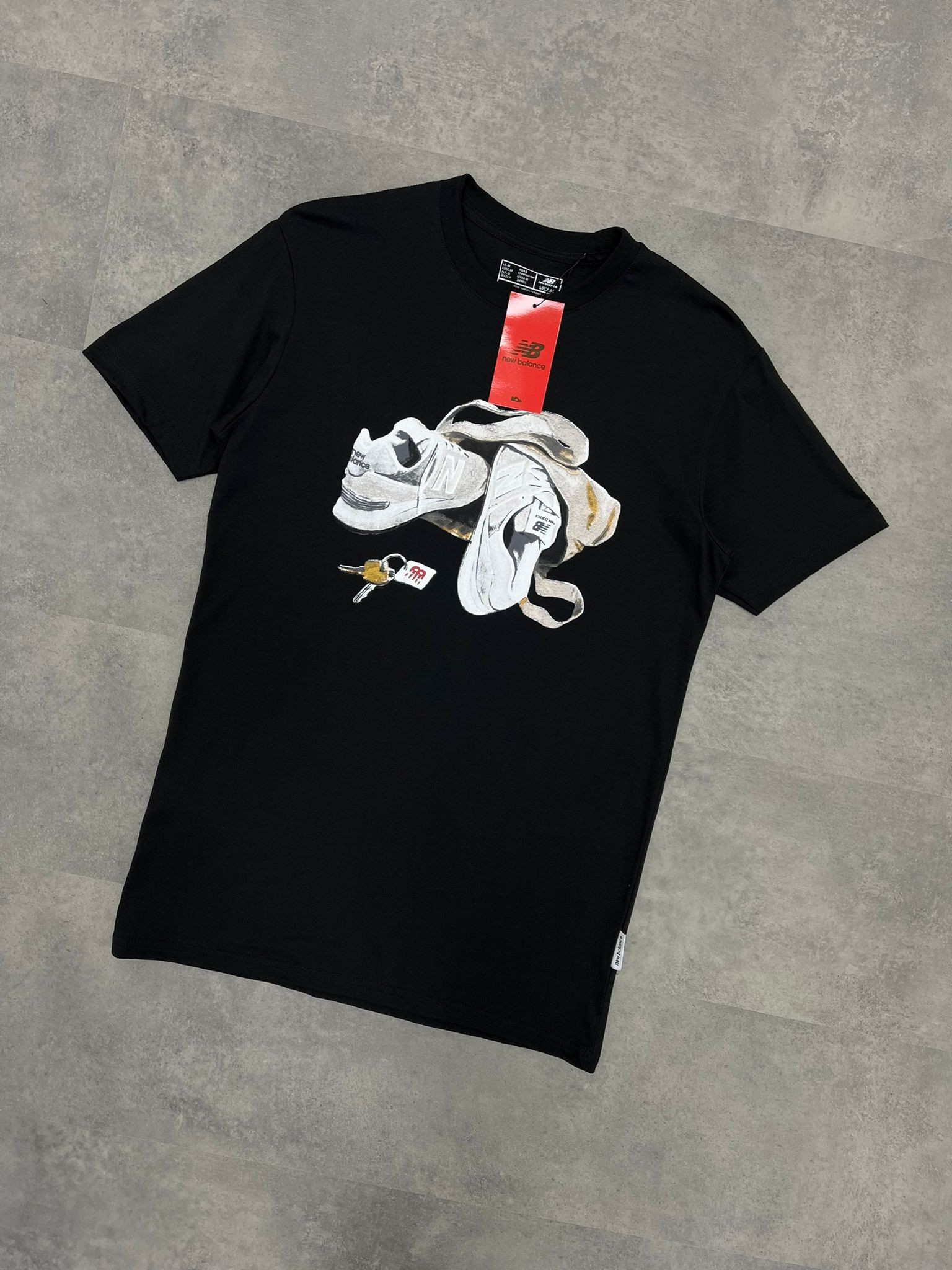 Yeni Sezon Shoes Mid Icon Black T-shirt