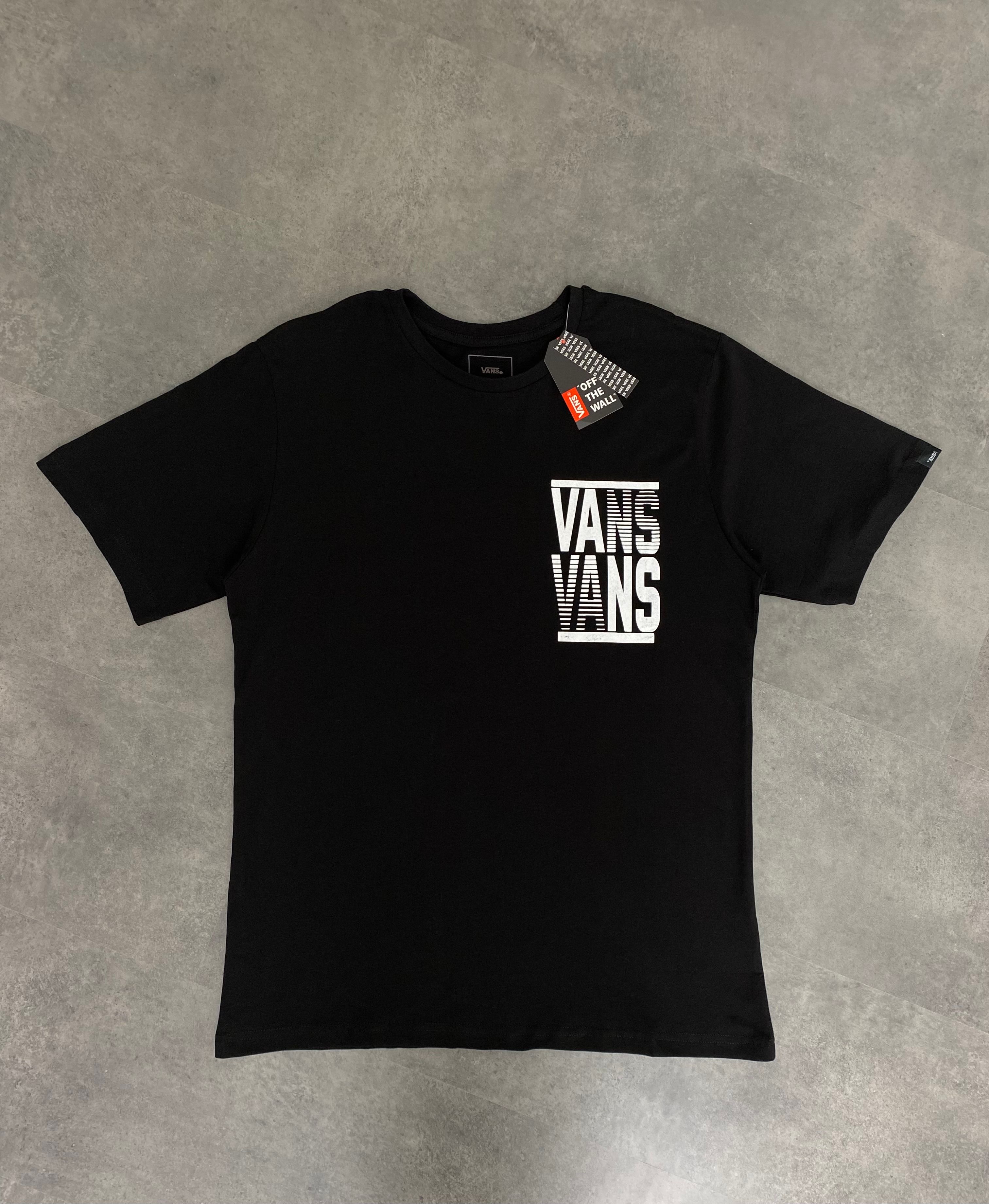 Yeni Sezon Dashed Line Print T-shirt - SİYAH