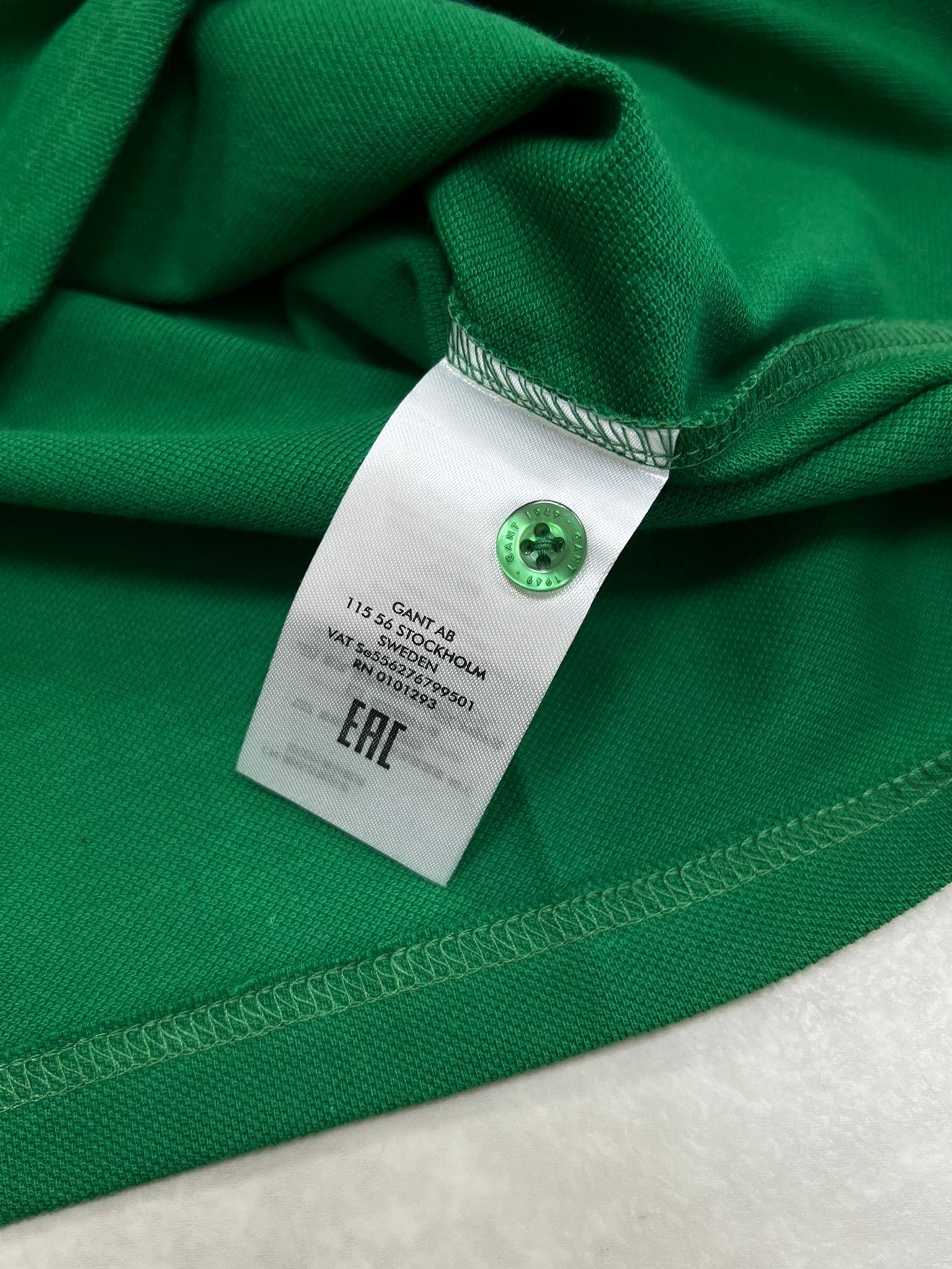 Classic Ceest Logo Basic Green Polo Yaka T-shirt