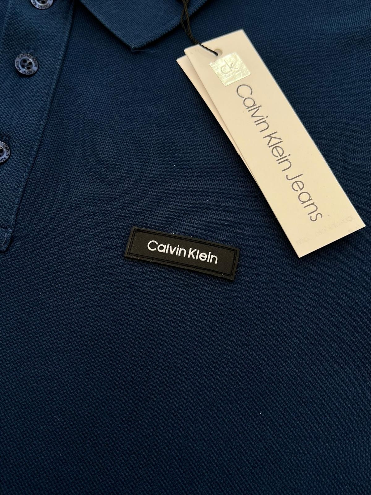 Plastik Logo Basic Classic Navy Blue  T-shirt