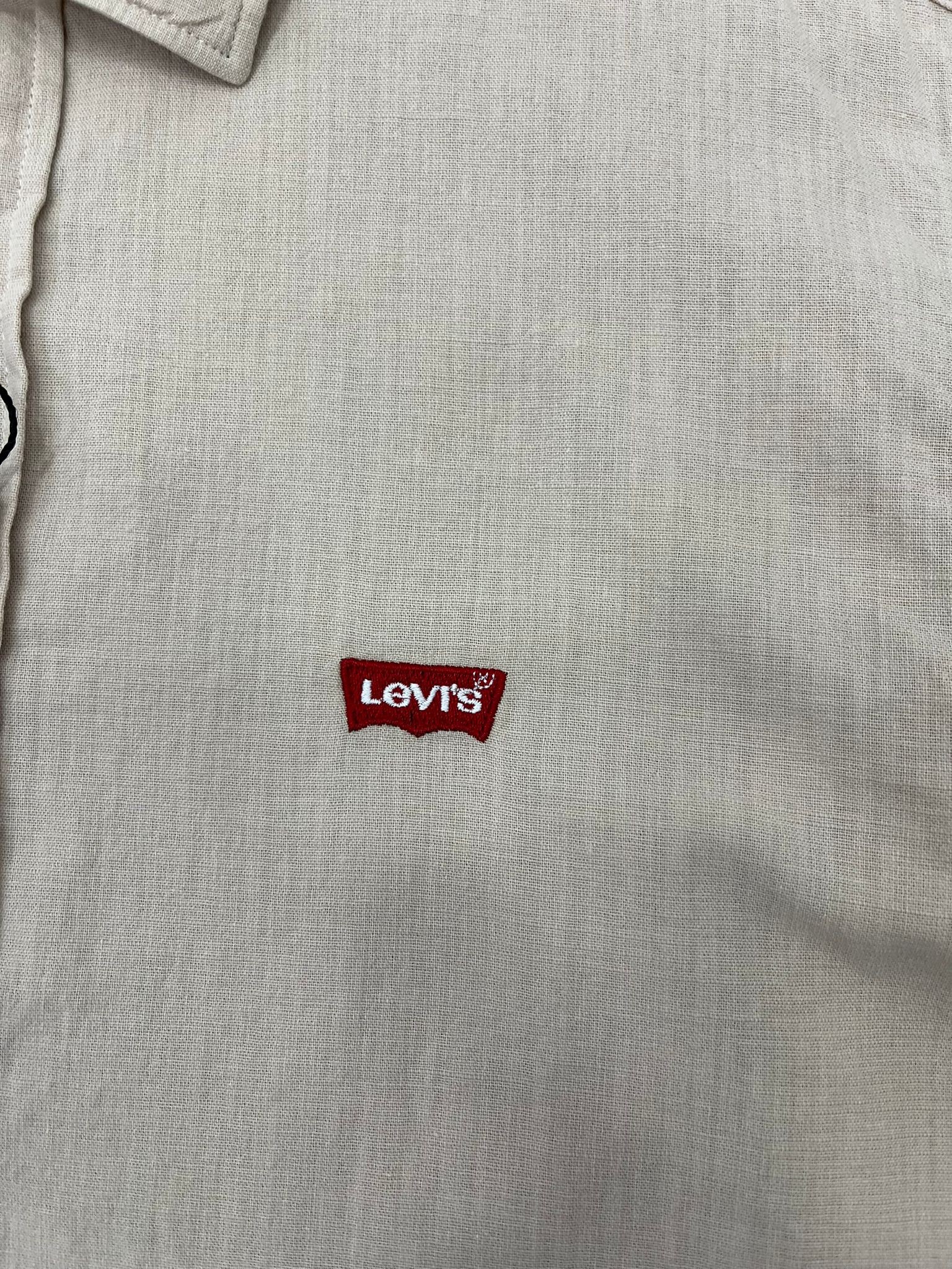 Yeni Sezon Basic Mini Logo Pamuk Keten  Gömlek