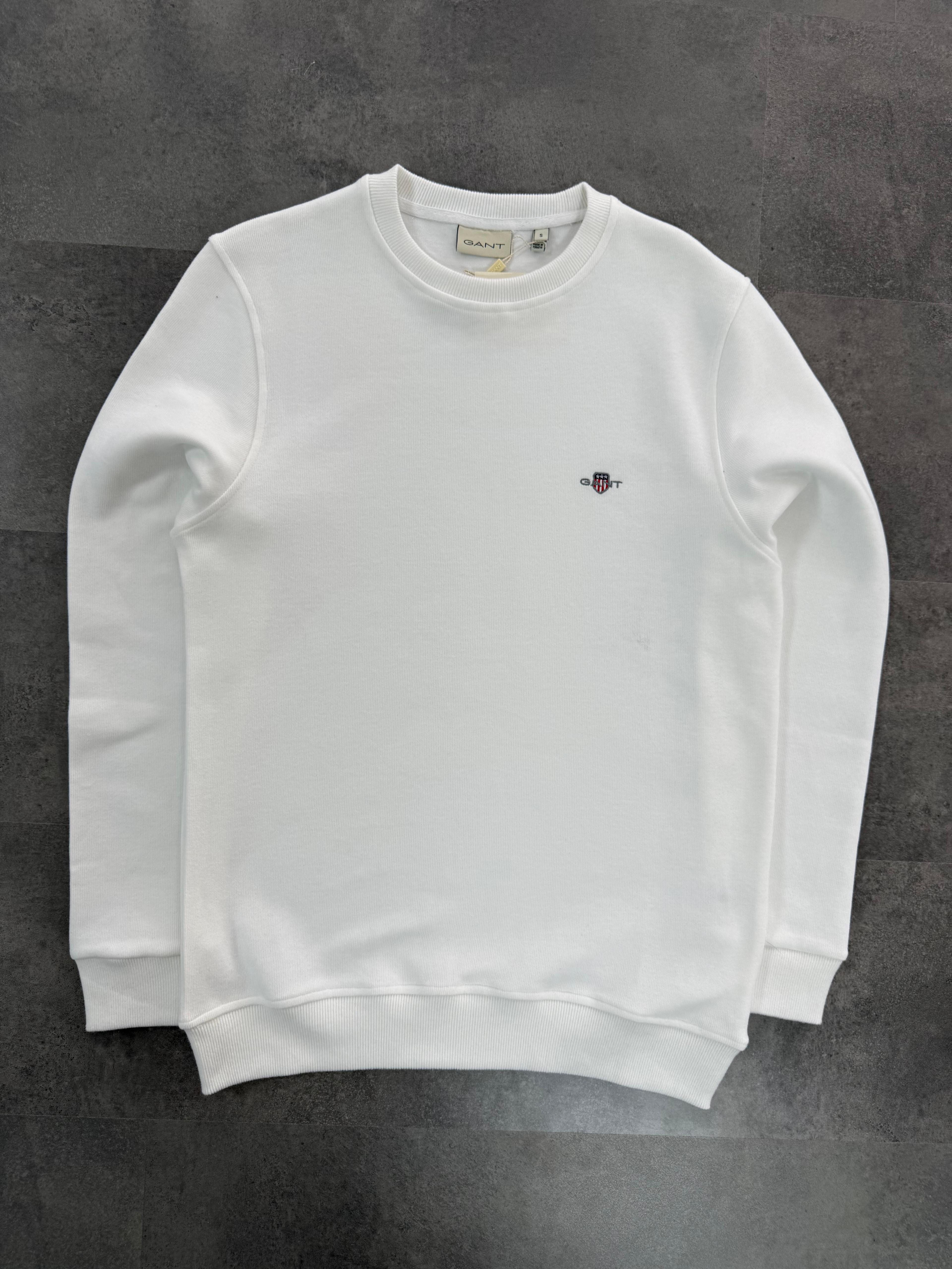 Yeni Sezon Selanik Ceast Logo Sweatshirt - BEYAZ
