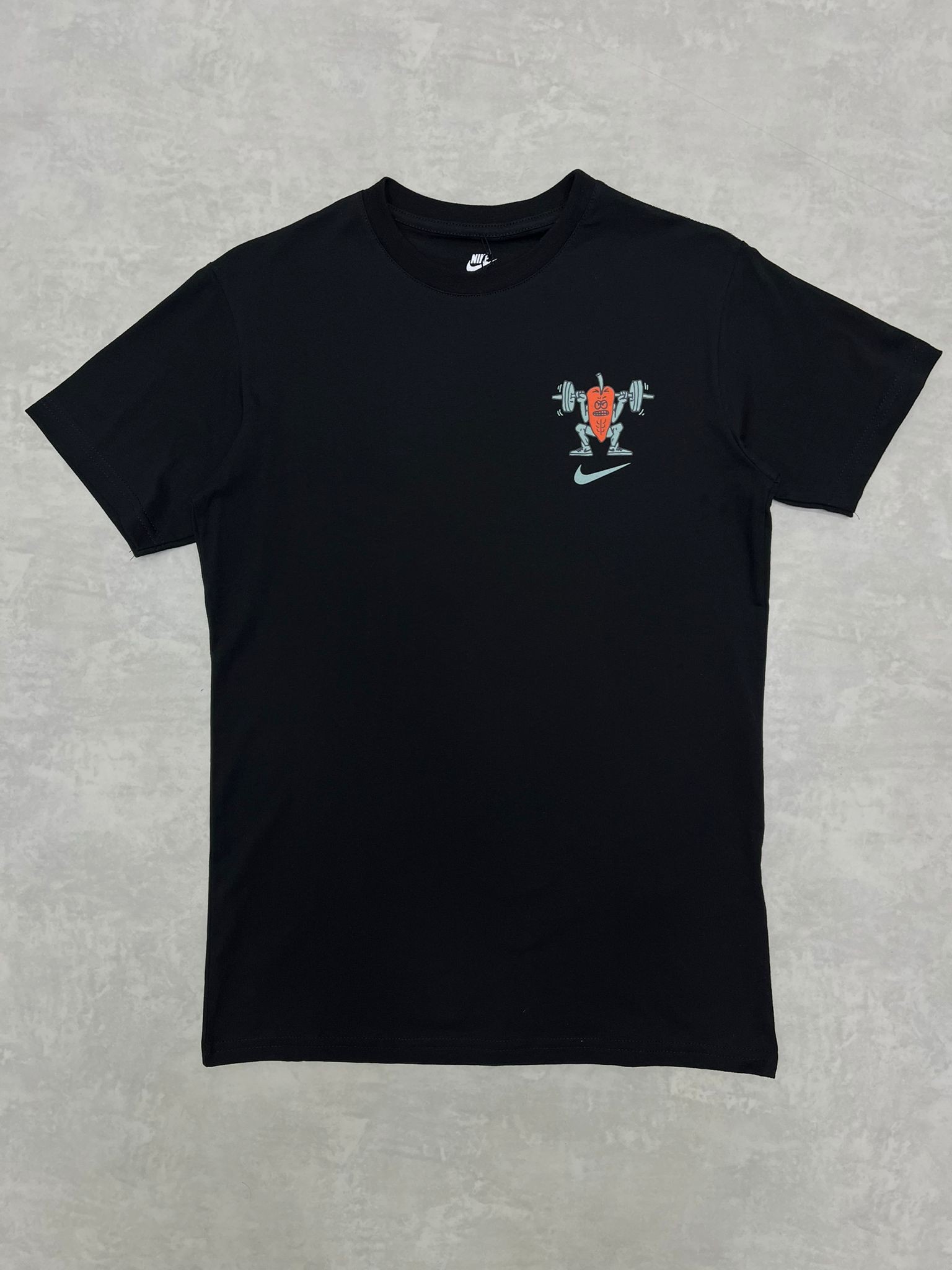 Squat It Lıke It's Hot Back To Print Black T-shirt