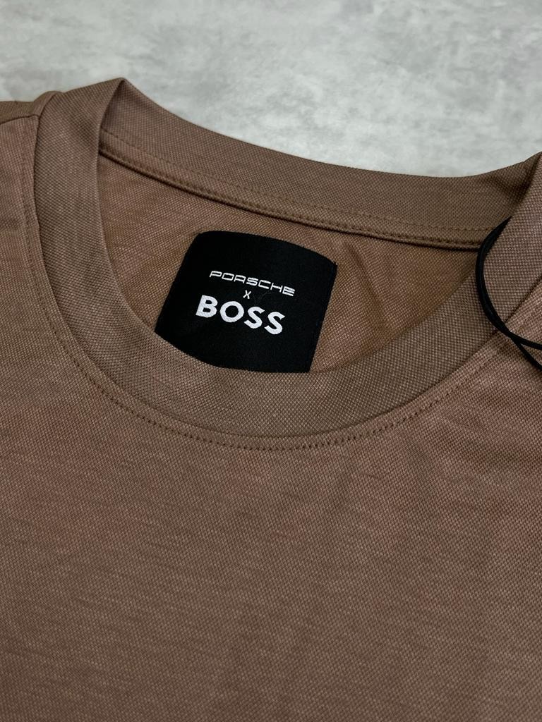 Porche x Bss Logo Clima Cool (Nefes Alan) Cream T-shirt