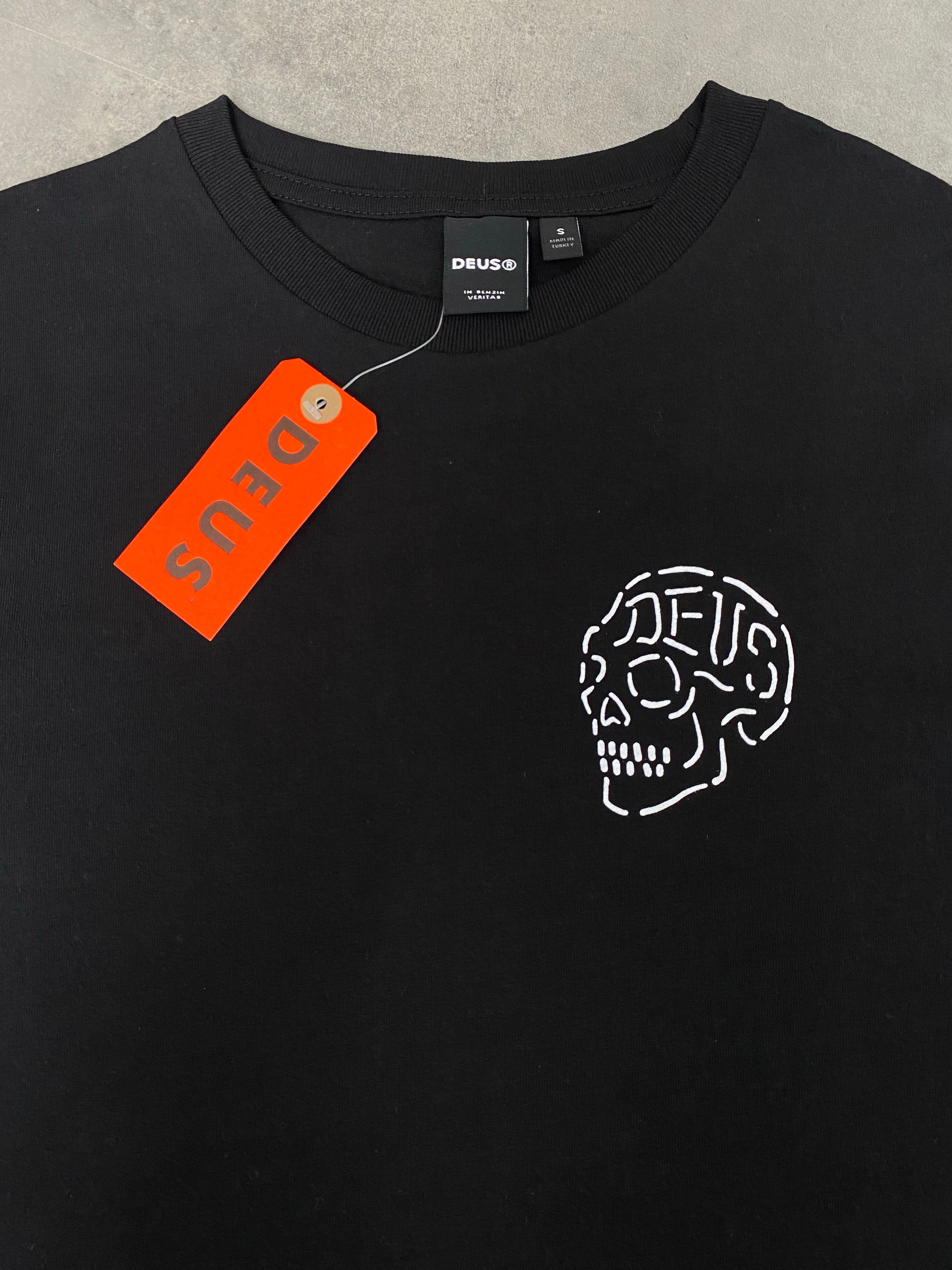 Yeni Sezon Ex Machina Venice Skull Black T-shirt