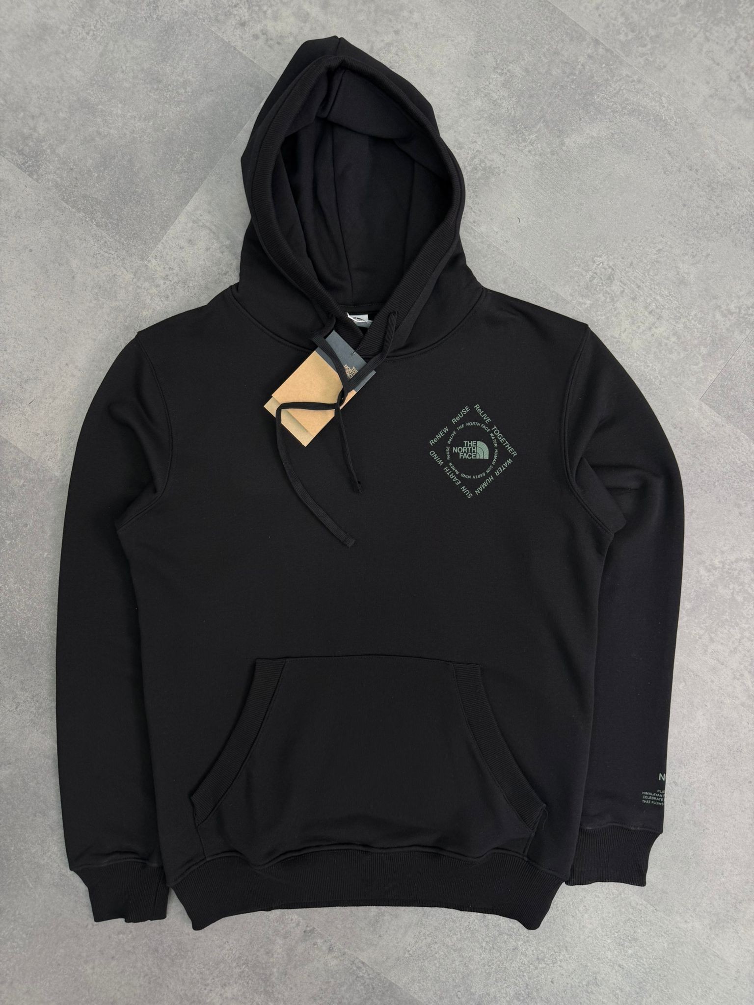 Yeni Sezon ReNEW Back To Print Hoodie