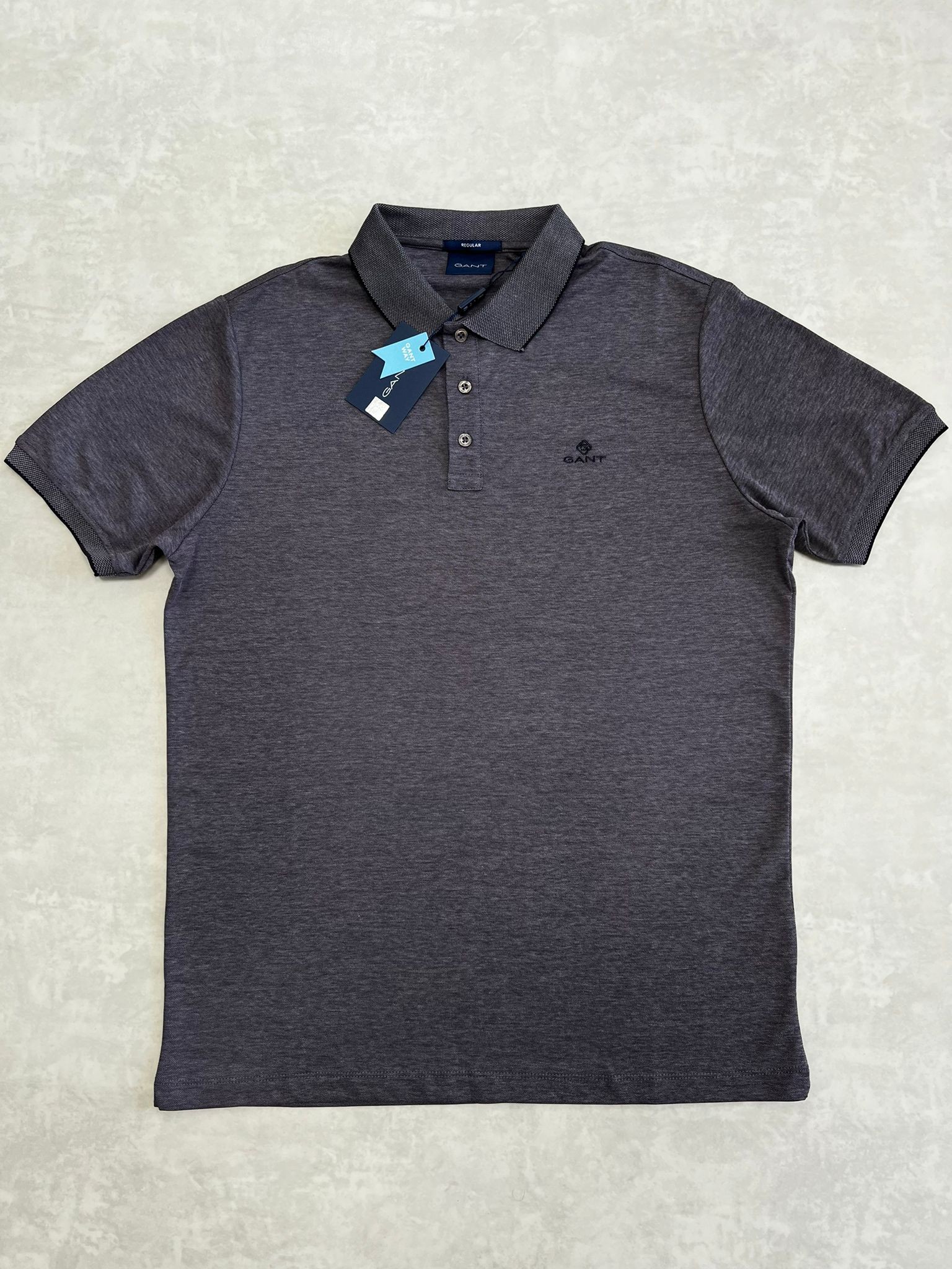 Merserize Kumaş Füme Basic Polo Yaka T-shirt