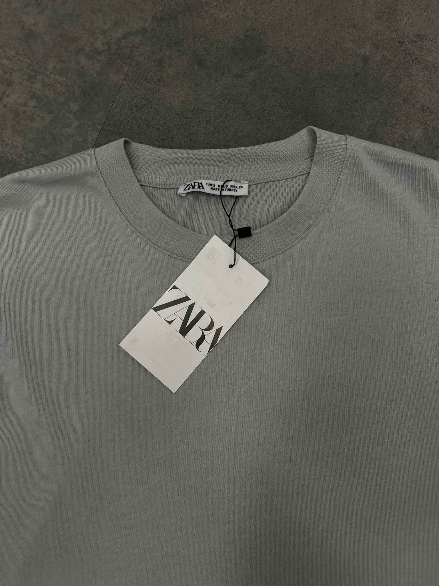 Yeni Sezon Oversize Basic Gray T-shirt