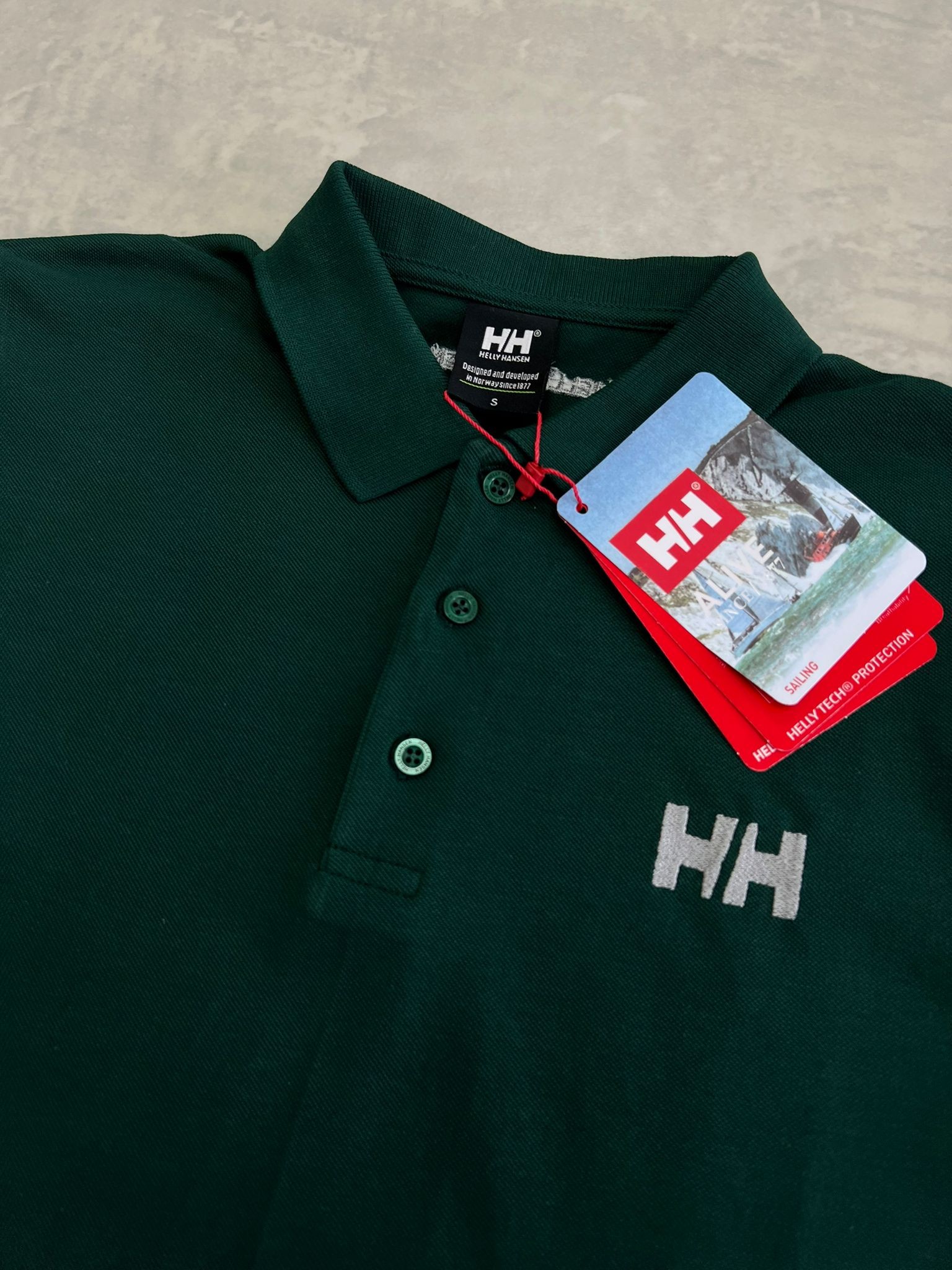 Dark Green Slim Fit Classic Logo Polo Yaka T-shirt