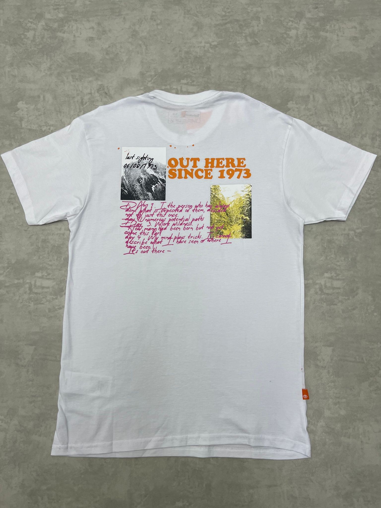 Out Here Sınce 1973 Back To Print  White  T-shirt 