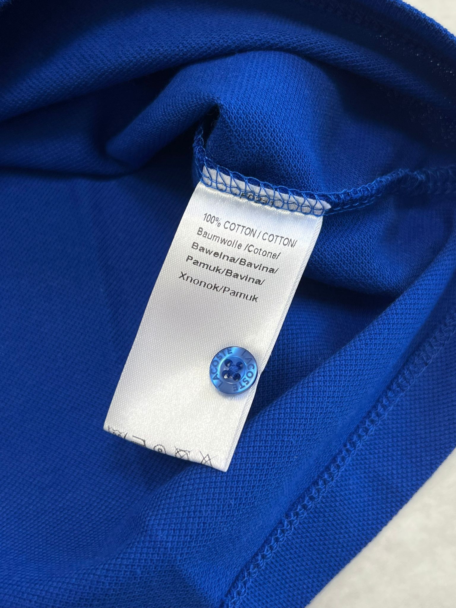 Classic Paris Logo Polo Yaka  Blue T-shirt
