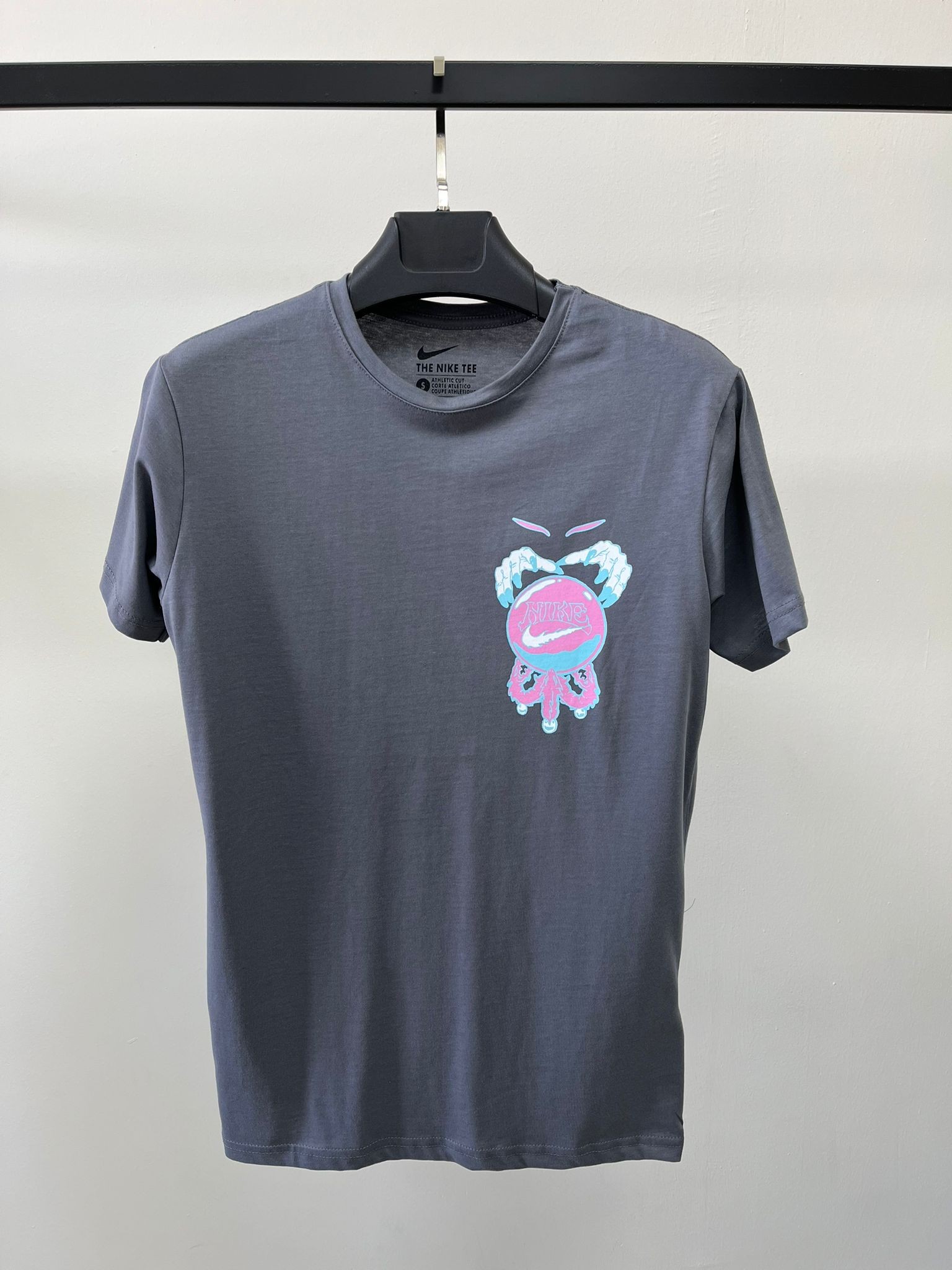 Back To Print Four Color Earth Neon Antrasit T-shirt