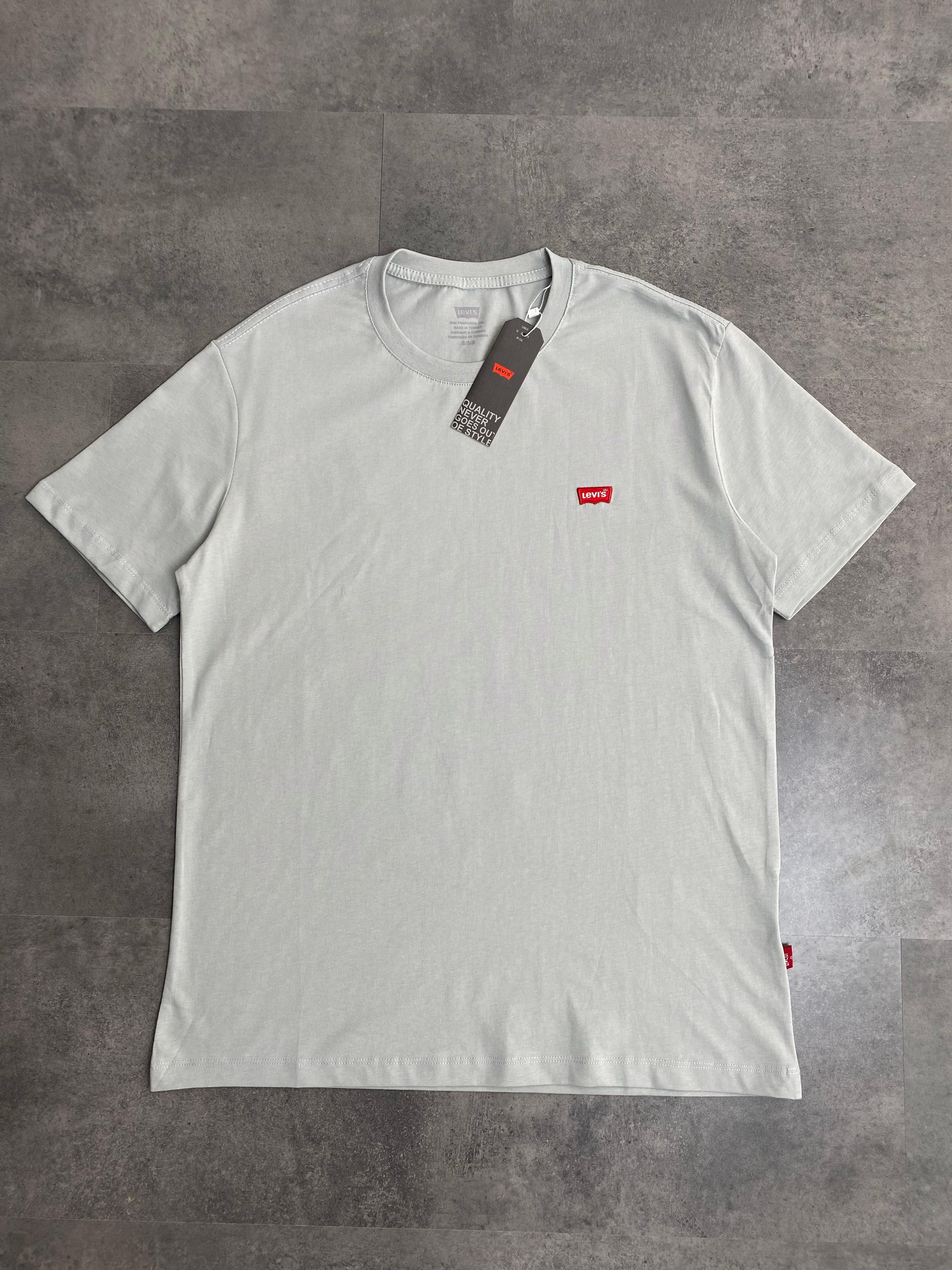Yeni Sezon Essential Classic Mini Logo Basic T-shirt - AÇIK GRİ