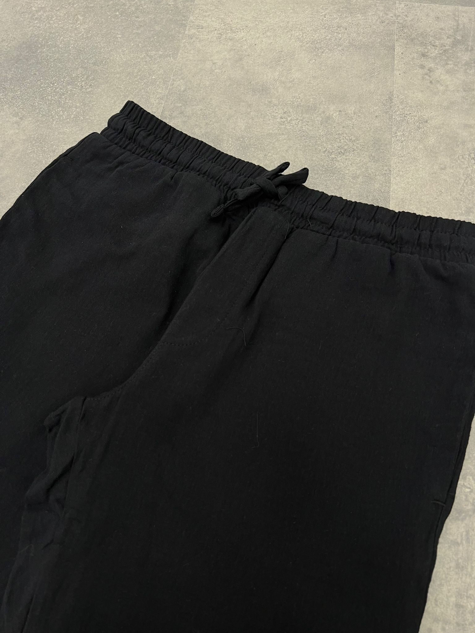 Yeni Sezon Mevsimlik Müslin Rahat Black Pantalon