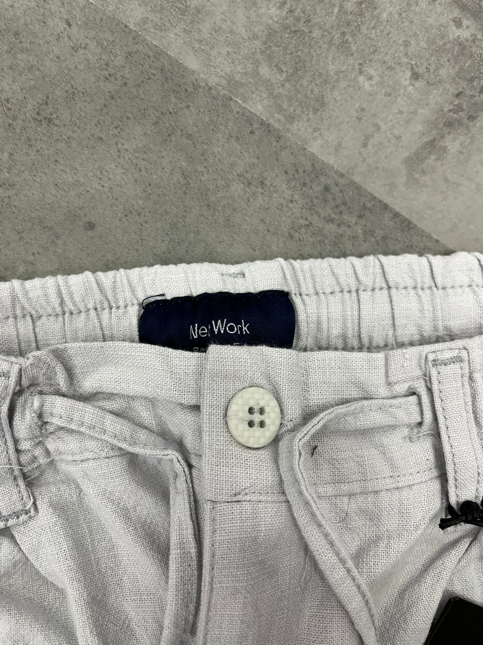 Yazlık Yeni Sezon Premium Ham Keten Gray Pantalon
