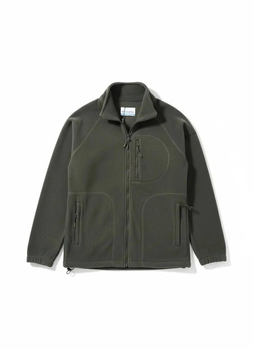 Yeni Sezon Kol Detaylı  Polar Ceket - HAKİ