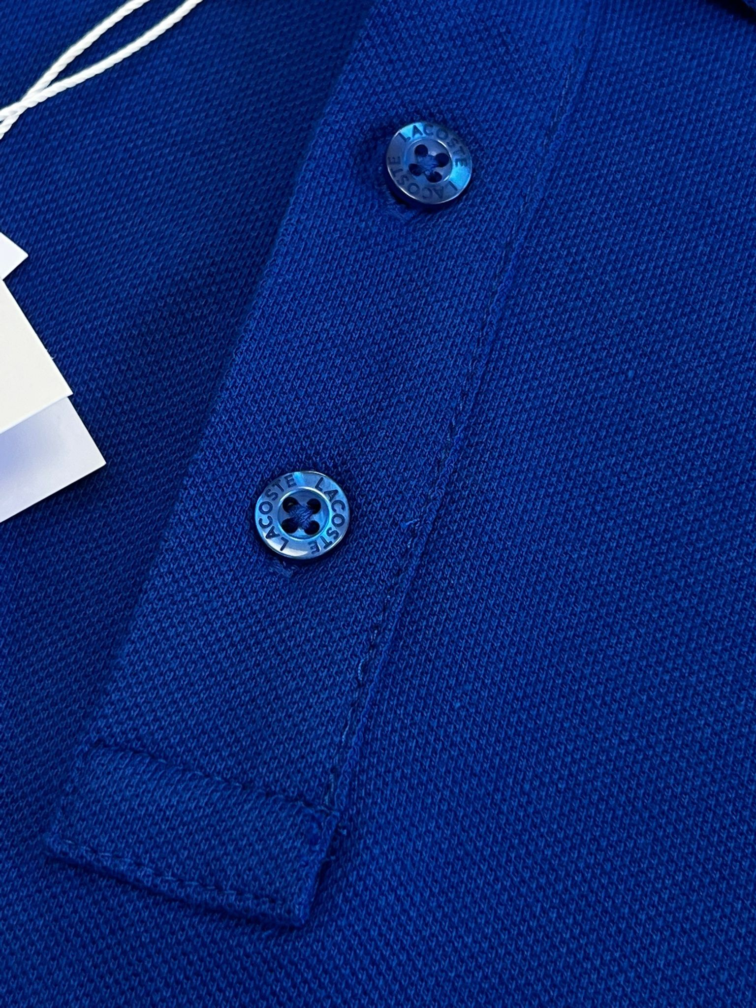 Classic Paris Logo Polo Yaka  Blue T-shirt