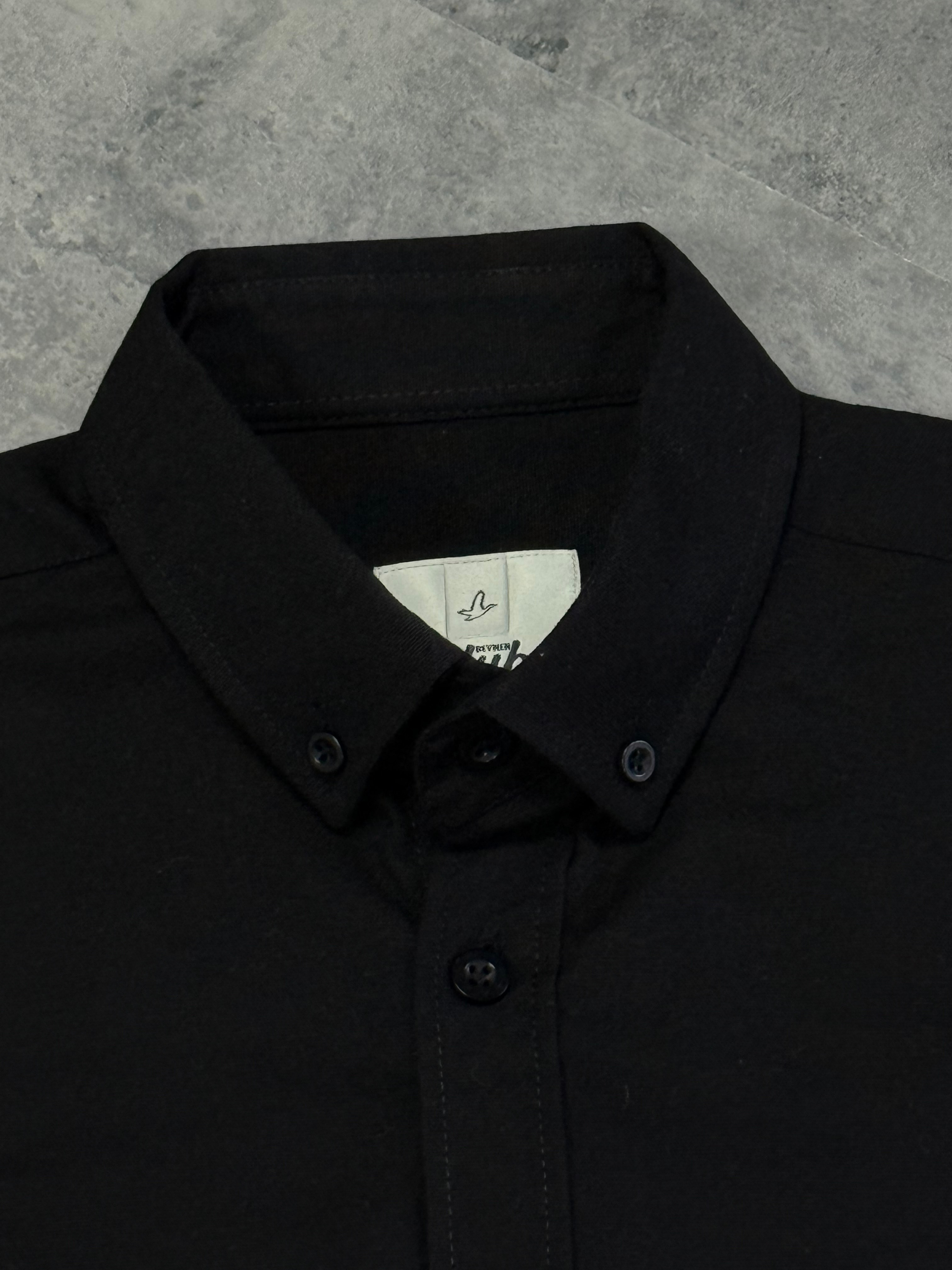 Yeni Sezon Basic Mini Logo Pamuk Kışlık Gömlek