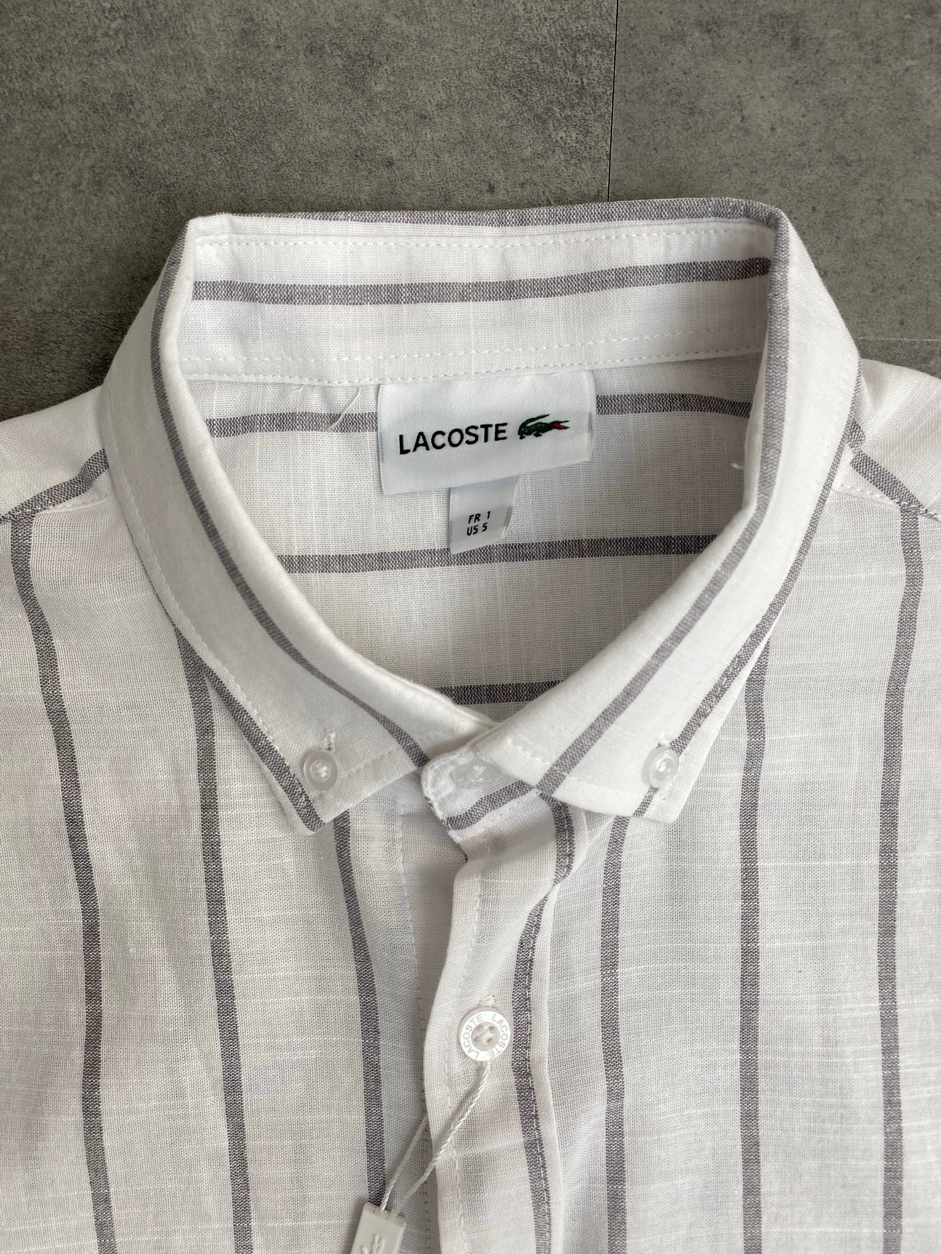 Yeni Sezon Pamuk Keten Çizgili Keten Gömlek