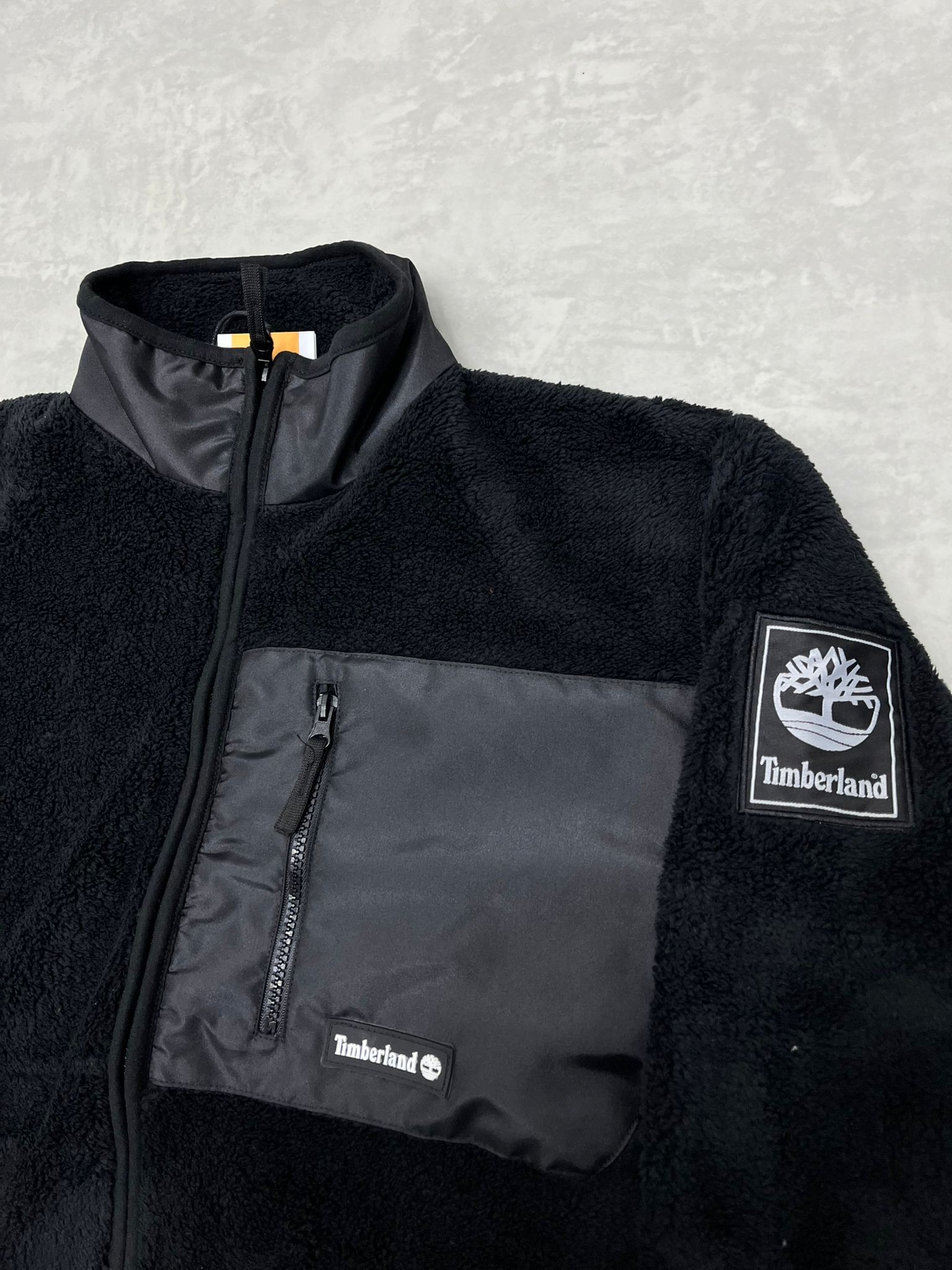 Yeni Sezon Tam Fermuarlı Kaplamalı Peluş Black Ceket 
