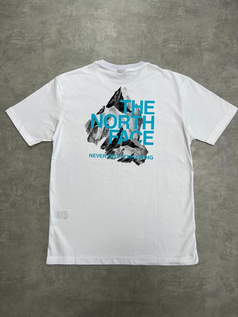 Mountain Print White T-shirt