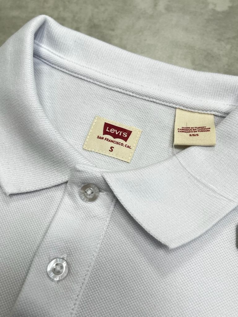 Classic Logo Basic White Polo Yaka T-shirt