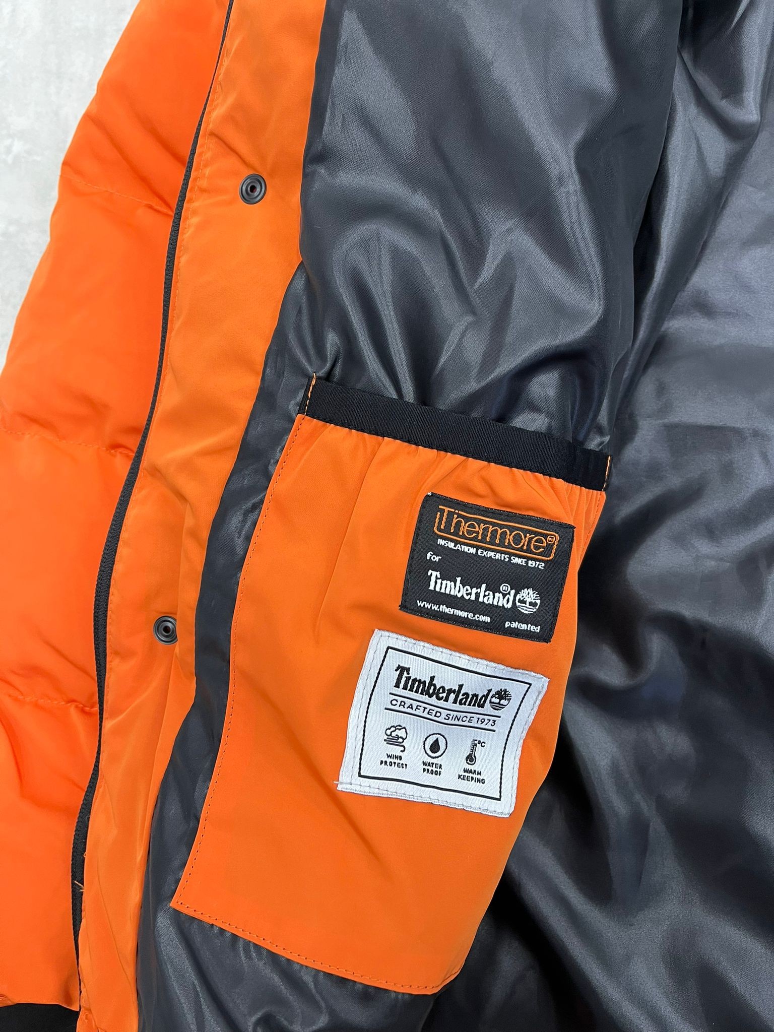 Yeni Sezon Özel WaterProof Şişme Nakış Logo Turuncu Mont 