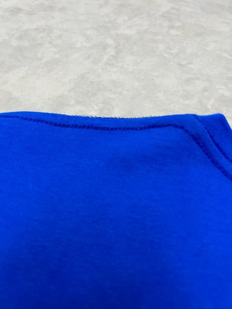 Beer And Skull Blue T-shirt On The Back
