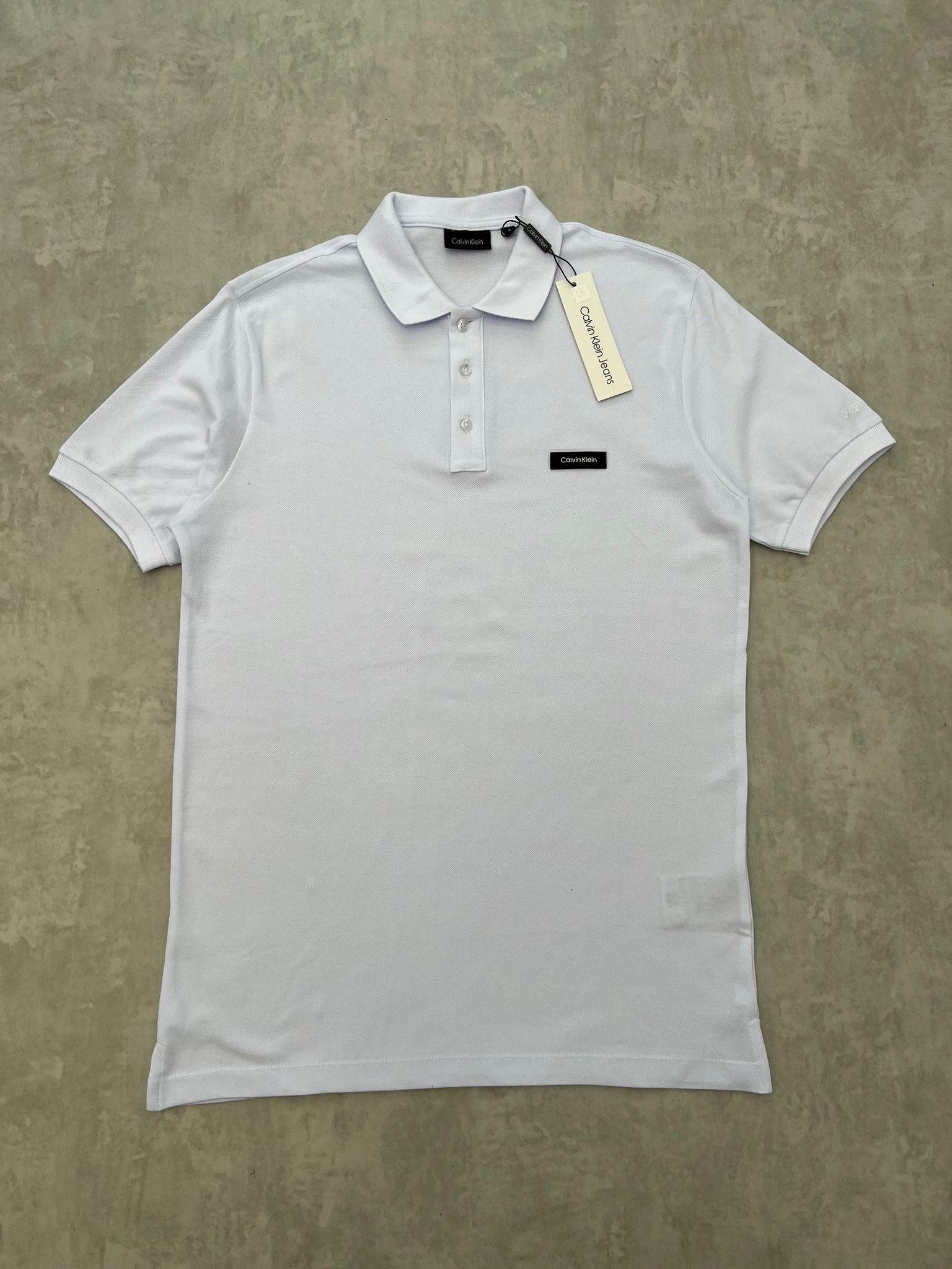 Plastik Logo Basic Classic Beyaz T-shirt