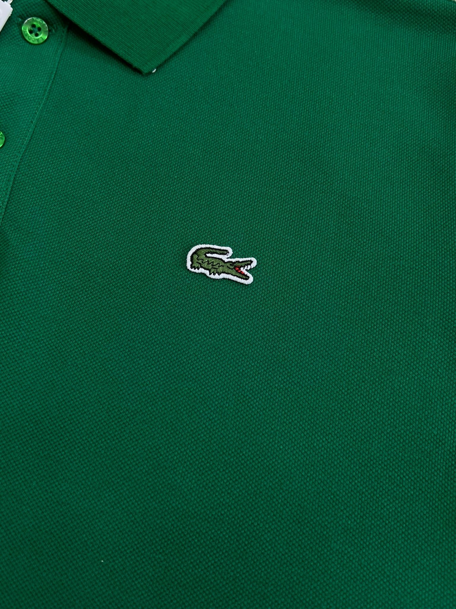 Classic Patch Mini Logo Polo Yaka Green T-shirt