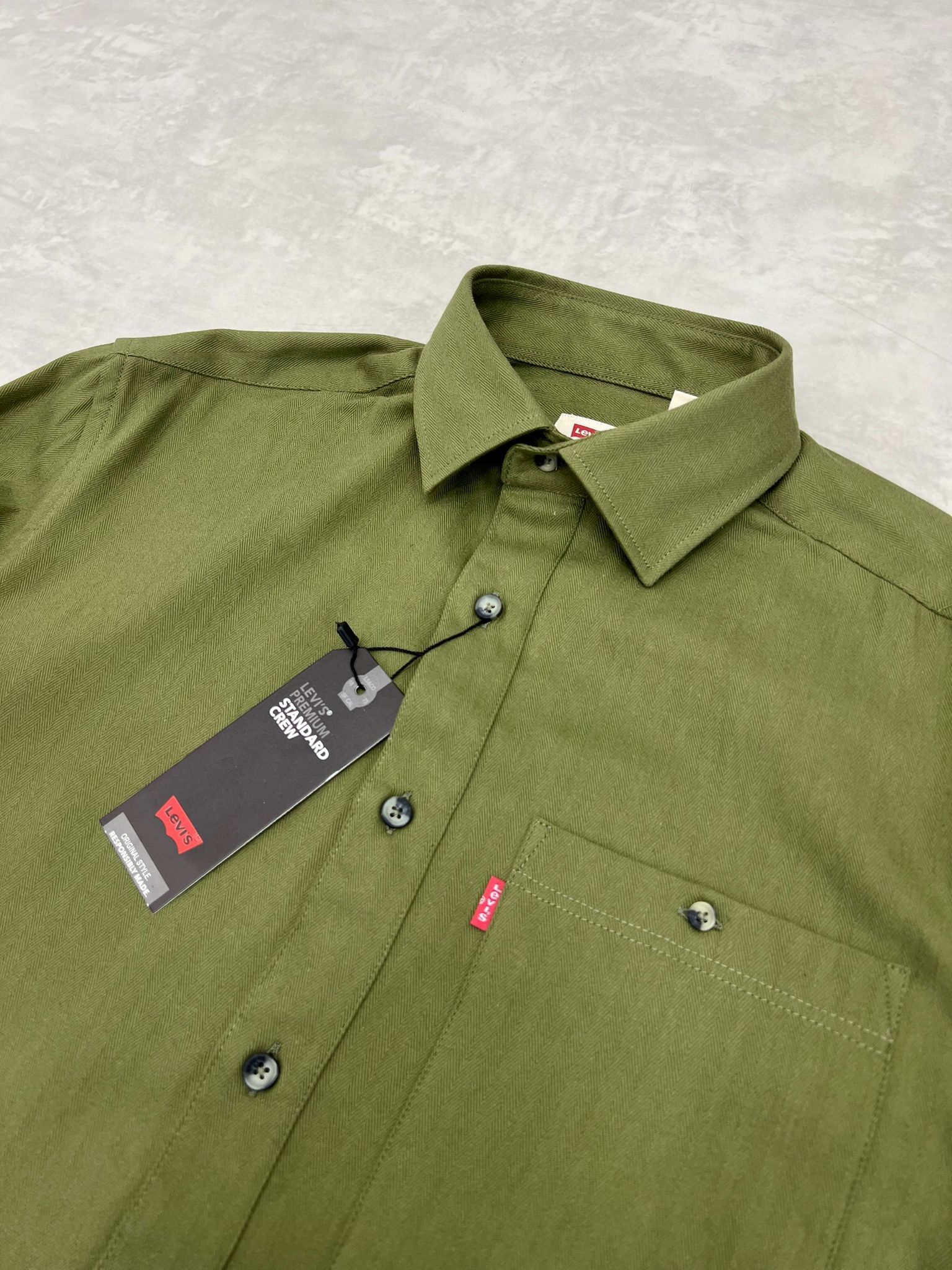 Yeni Sezon Limited Edition Gabardin Fıstık Yeşili Gömlek