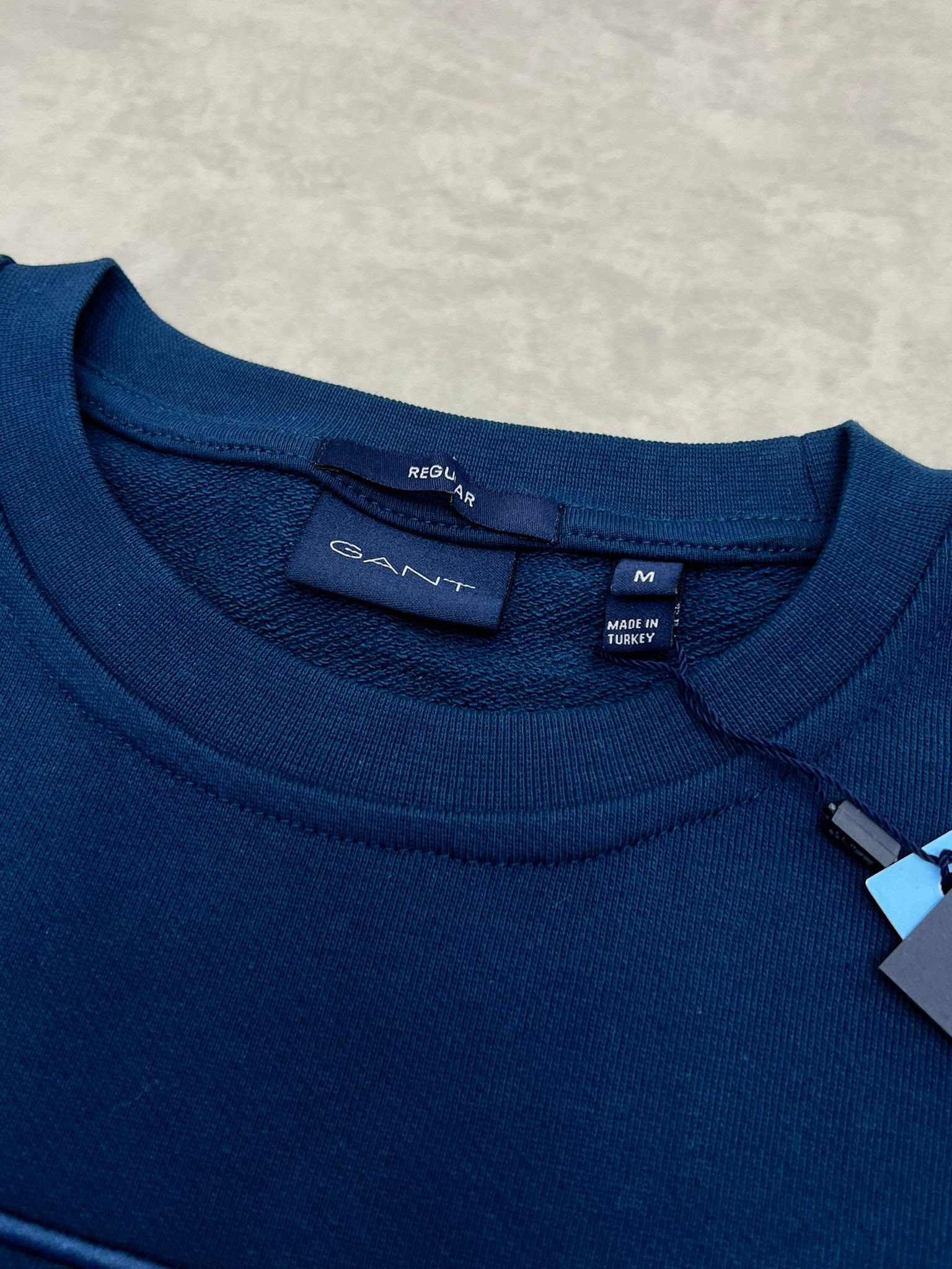 Yeni Sezon American Sportswear Mid İcon Full Nakış İndigo Sweatshirt