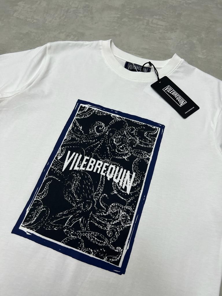 Octopus Printed White T-shirt